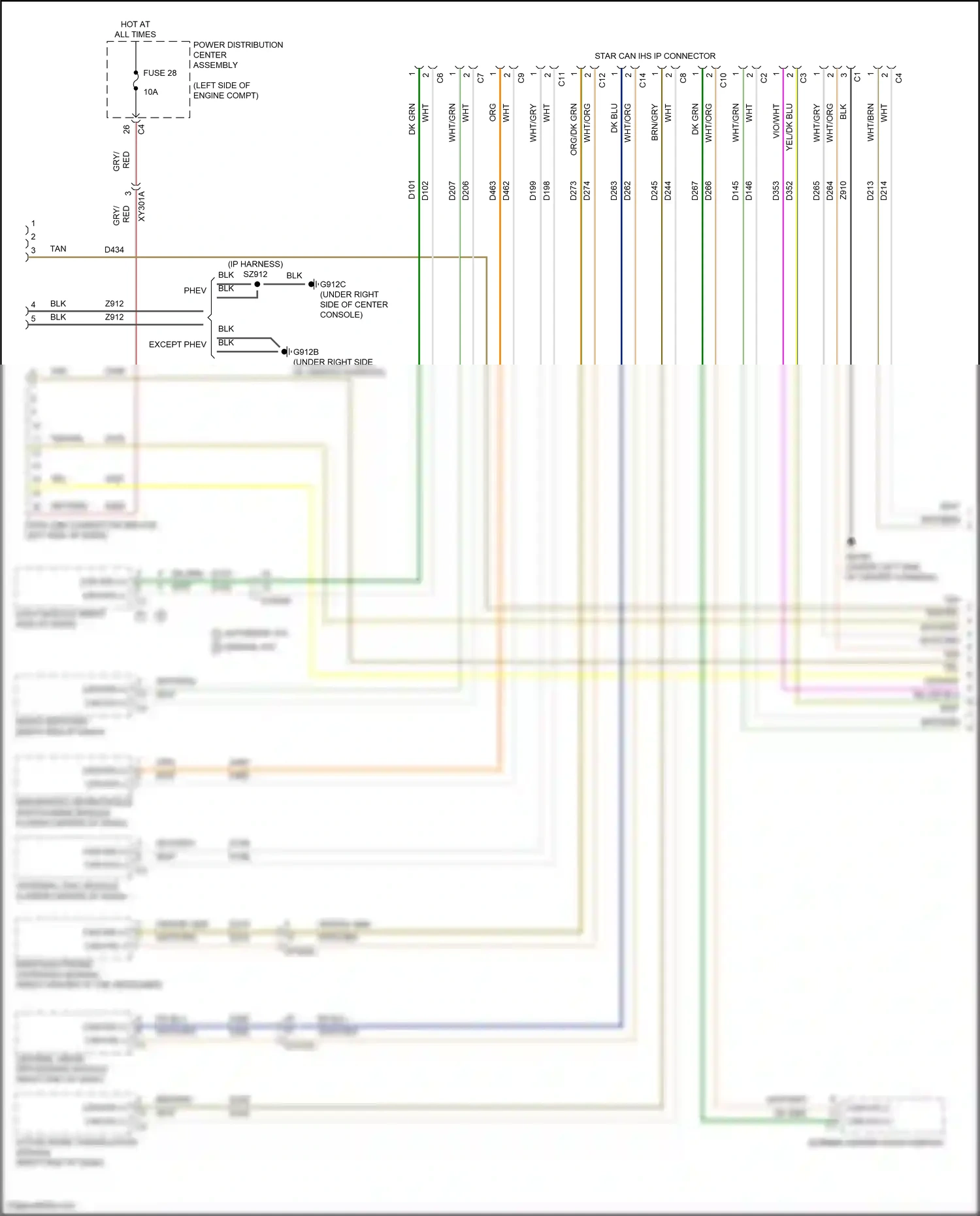 Chrysler Pacifica RU facelift (2020-2024) except phev wiring diagram  (1 of 22)