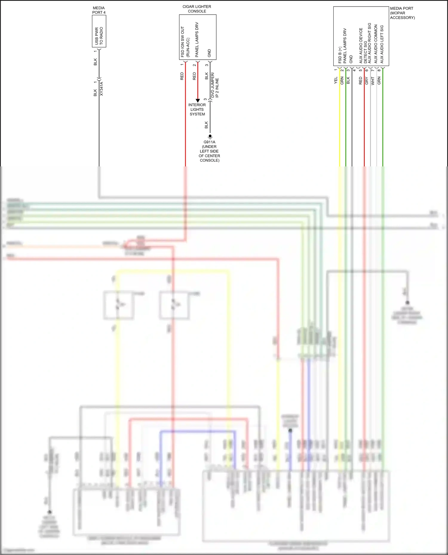 Chrysler Pacifica RU facelift (2020-2024) grn/yel wiring diagram  (24 of 33)