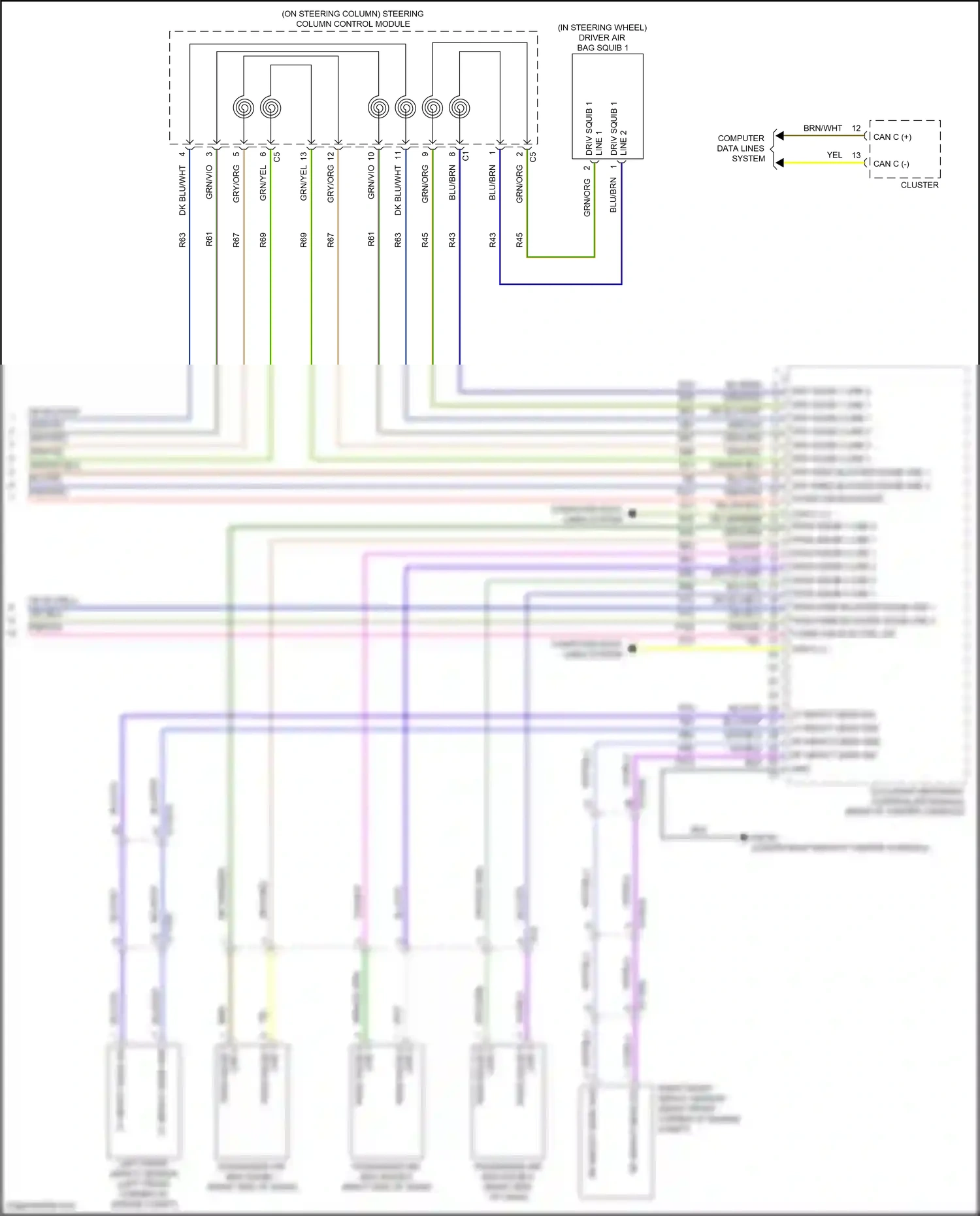 Chrysler Pacifica RU facelift (2020-2024) grn/yel wiring diagram  (20 of 33)