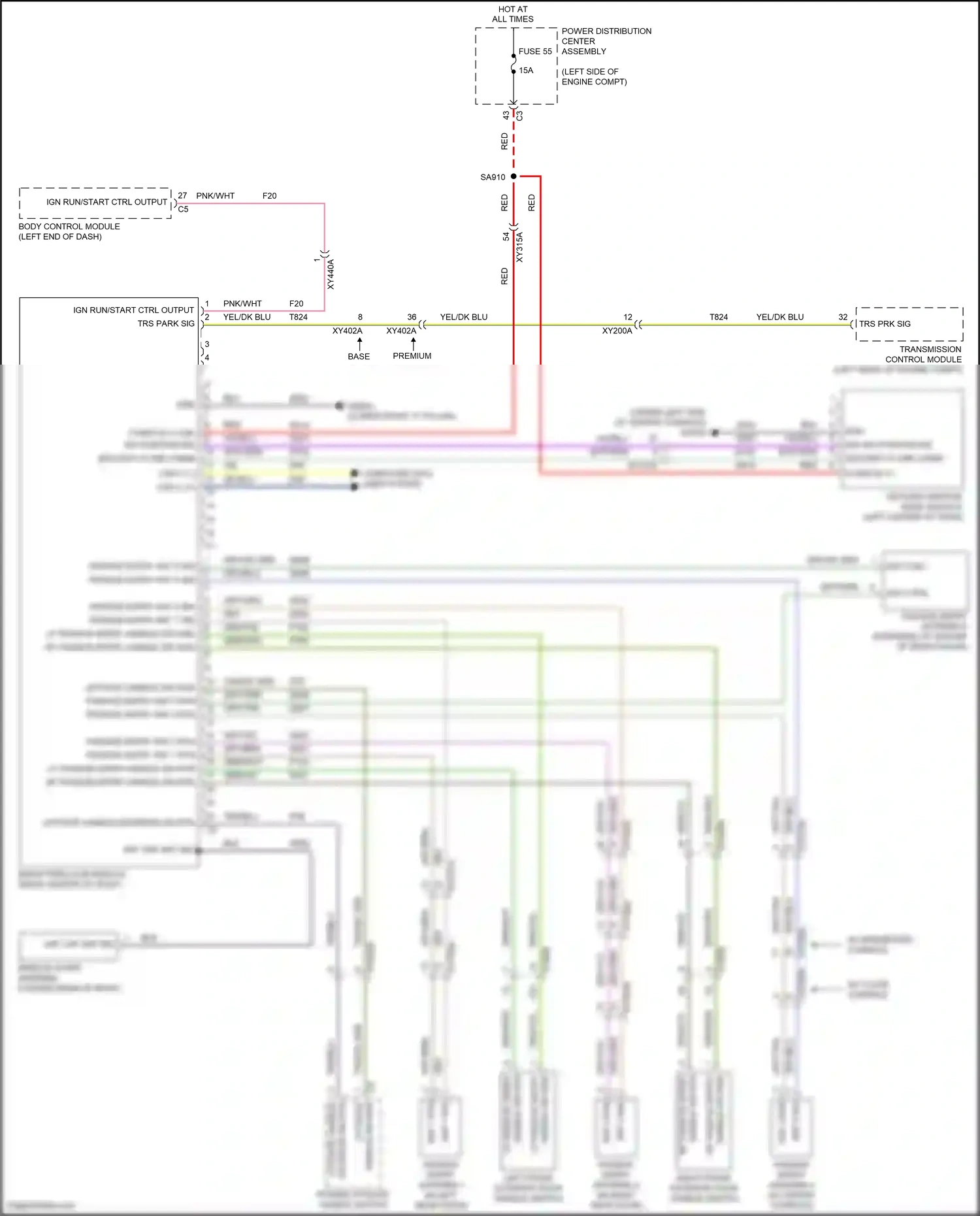 Chrysler Pacifica RU facelift (2020-2024) grn/yel wiring diagram  (32 of 33)