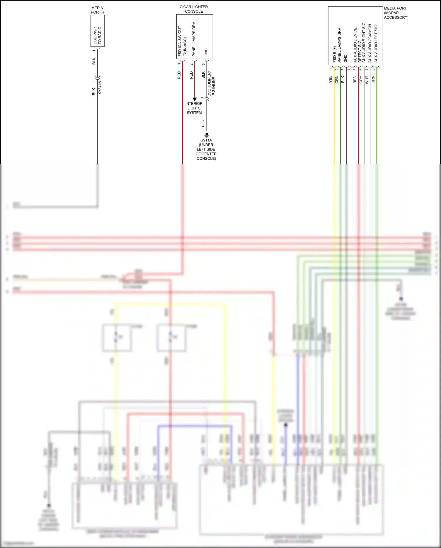 Chrysler Pacifica RU facelift (2020-2024) grn/yel wiring diagram  (5 of 33)
