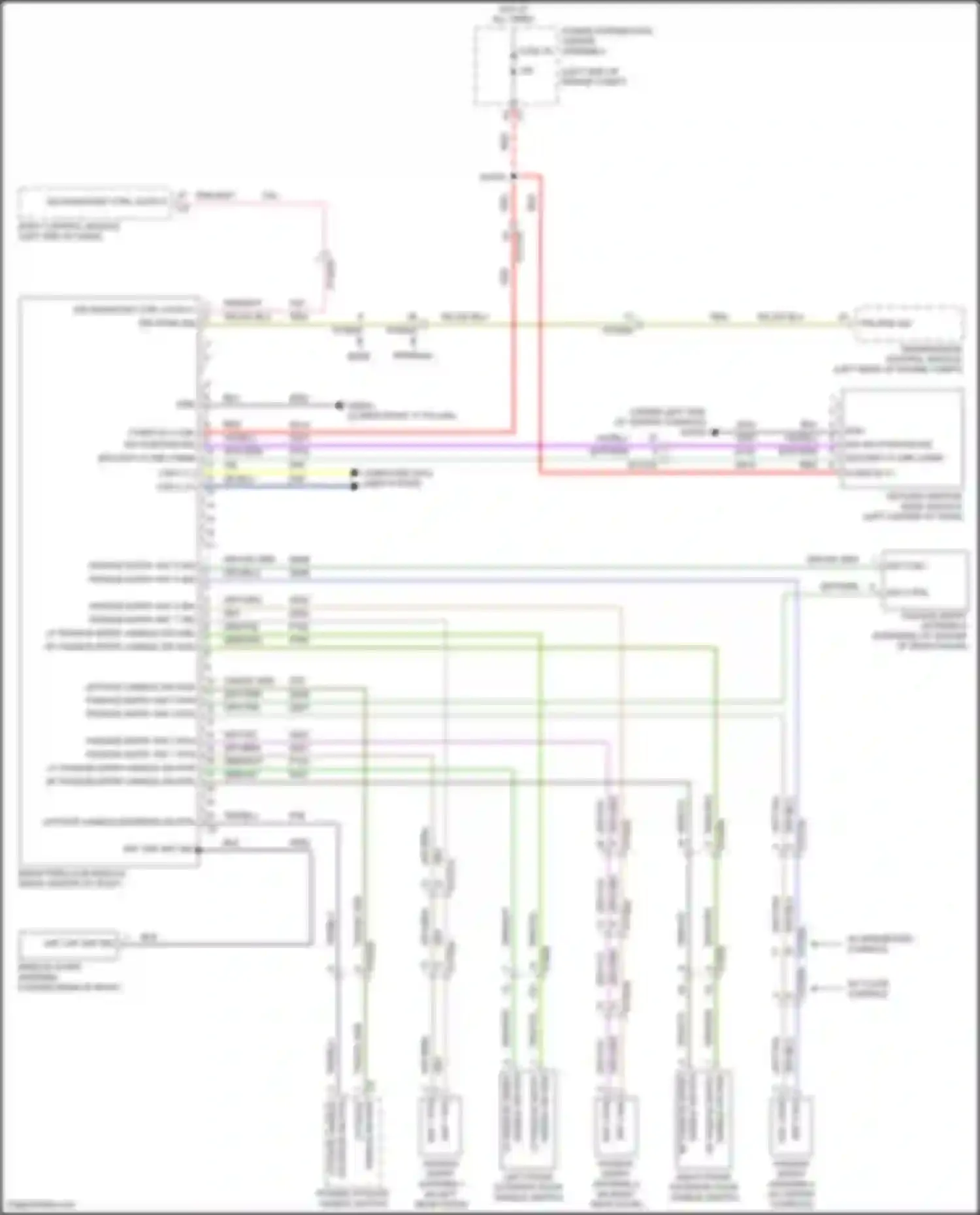 Wiring diagram handle sw rtn for Chrysler Pacifica RU facelift (2020-2024) (1 of 1)