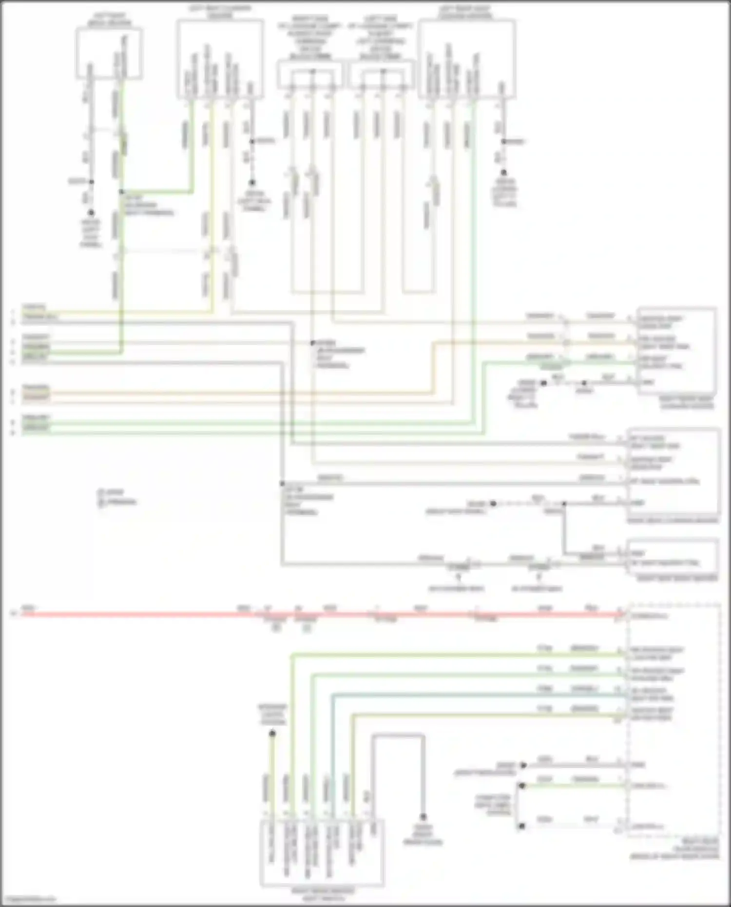 Wiring diagram heated seat for Chrysler Pacifica RU facelift (2020-2024) (1 of 2)