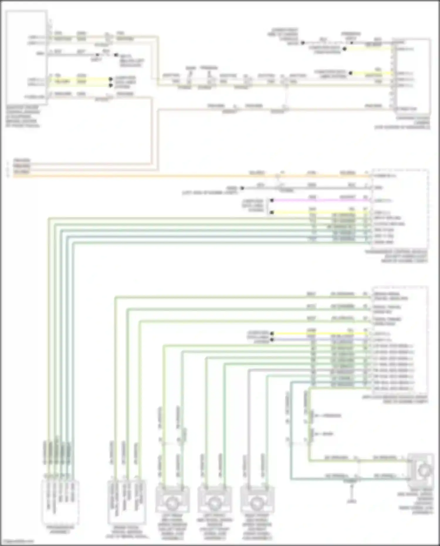 Wiring diagram left rear abs wheel speed sensor for Chrysler Pacifica RU facelift (2020-2024) (2 of 2)