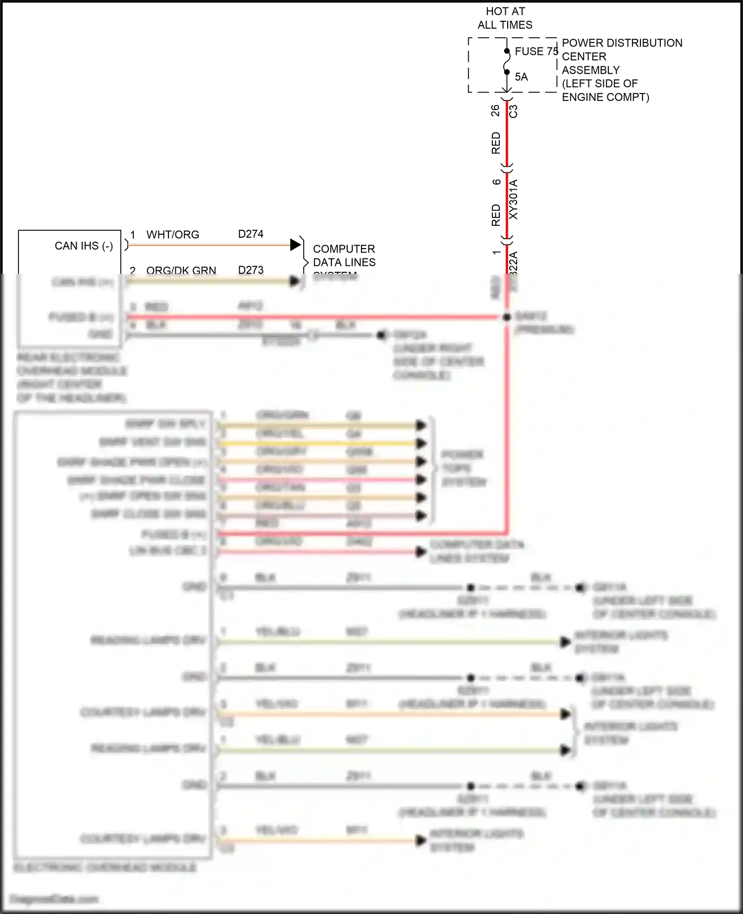 Chrysler Pacifica RU facelift (2020-2024) org/grn wiring diagram  (2 of 19)