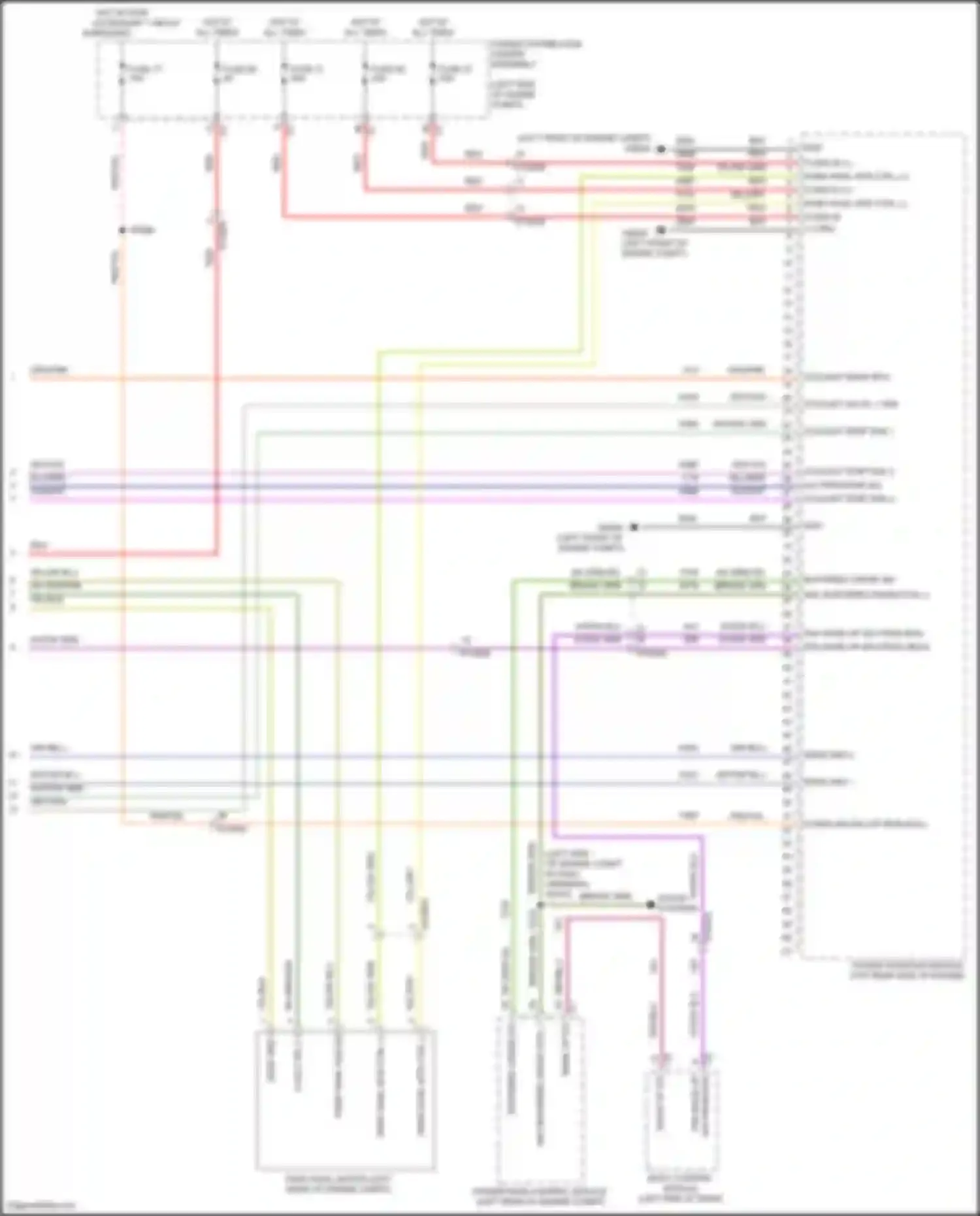 Wiring diagram park pawl pos sig for Chrysler Pacifica RU facelift (2020-2024) (2 of 2)