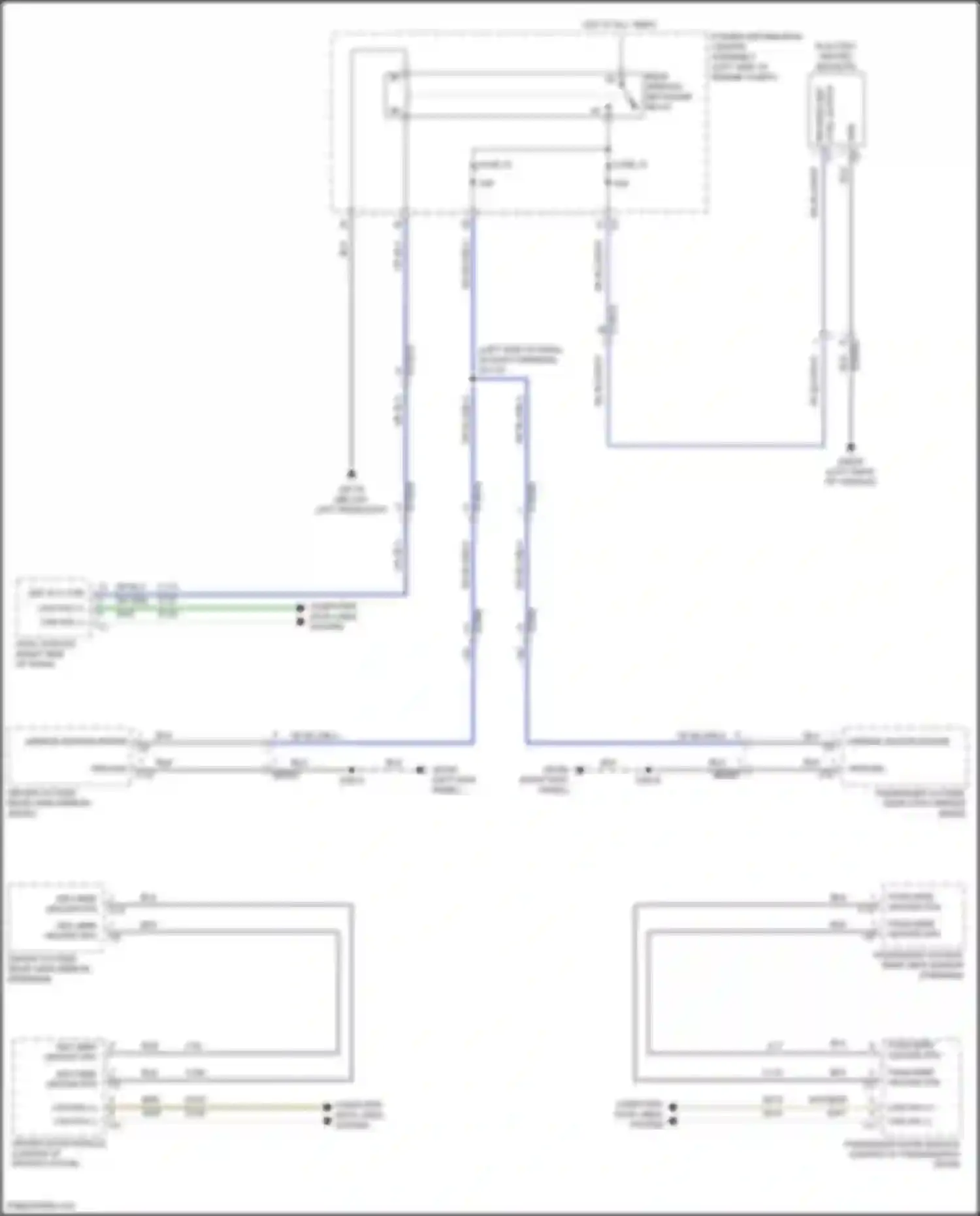Wiring diagram pass mirr heater rtn for Chrysler Pacifica RU facelift (2020-2024) (1 of 1)