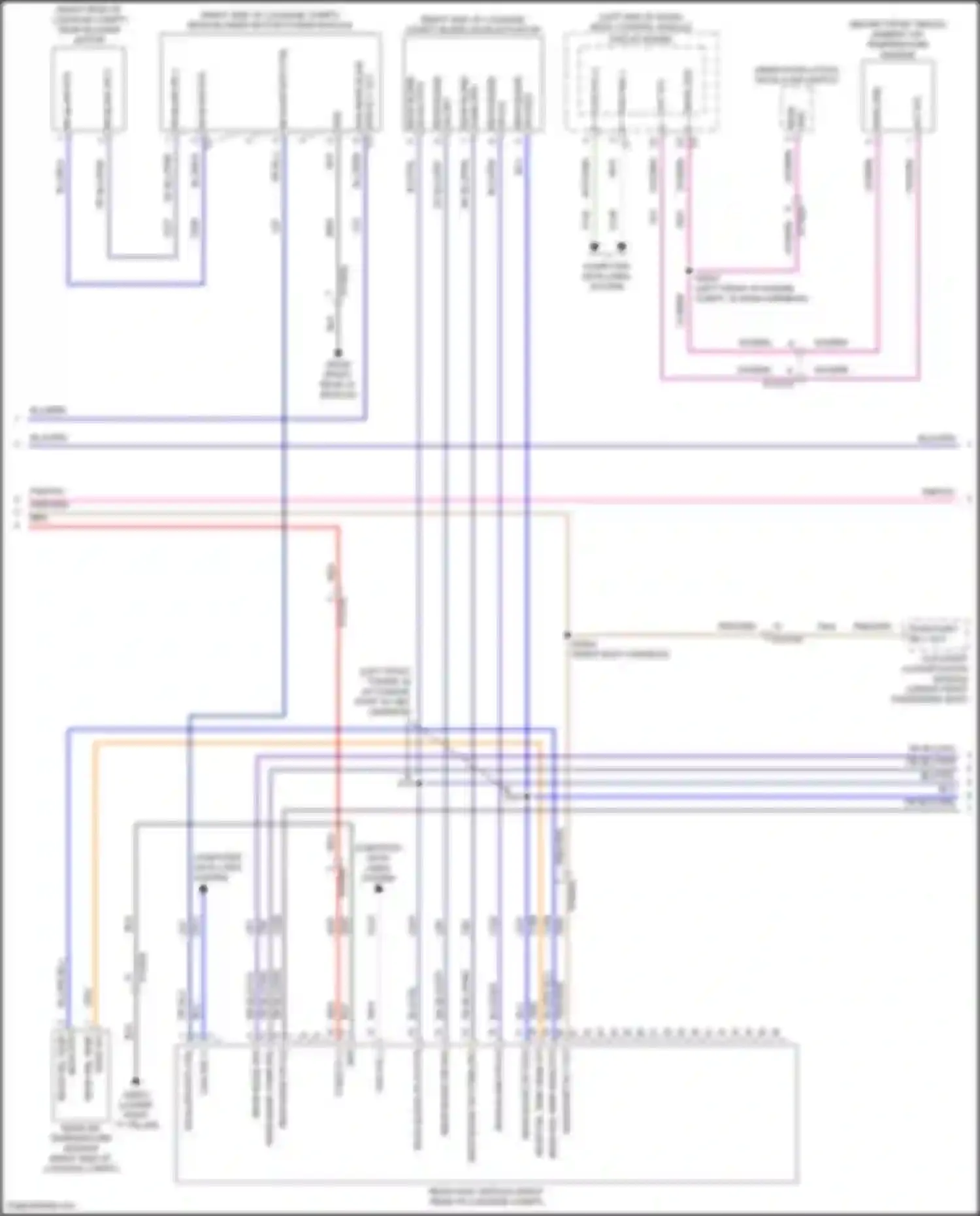 Wiring diagram rear blend dr sig rtn for Chrysler Pacifica RU facelift (2020-2024) (1 of 2)