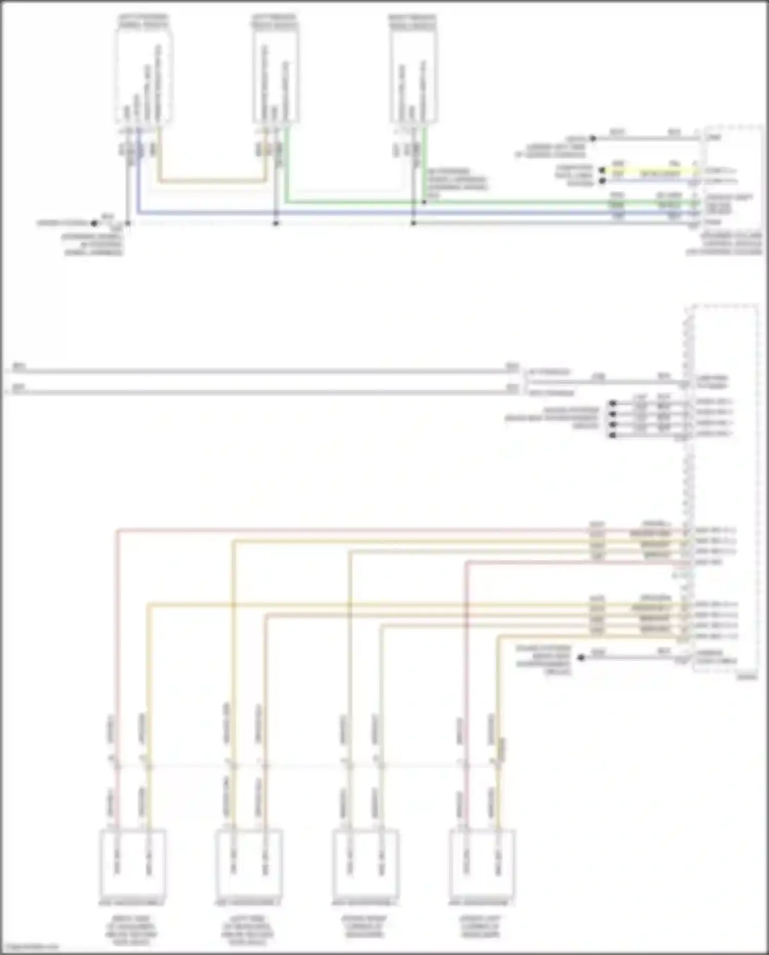 Wiring diagram rear seat entertainment circuit for Chrysler Pacifica RU facelift (2020-2024) (1 of 6)