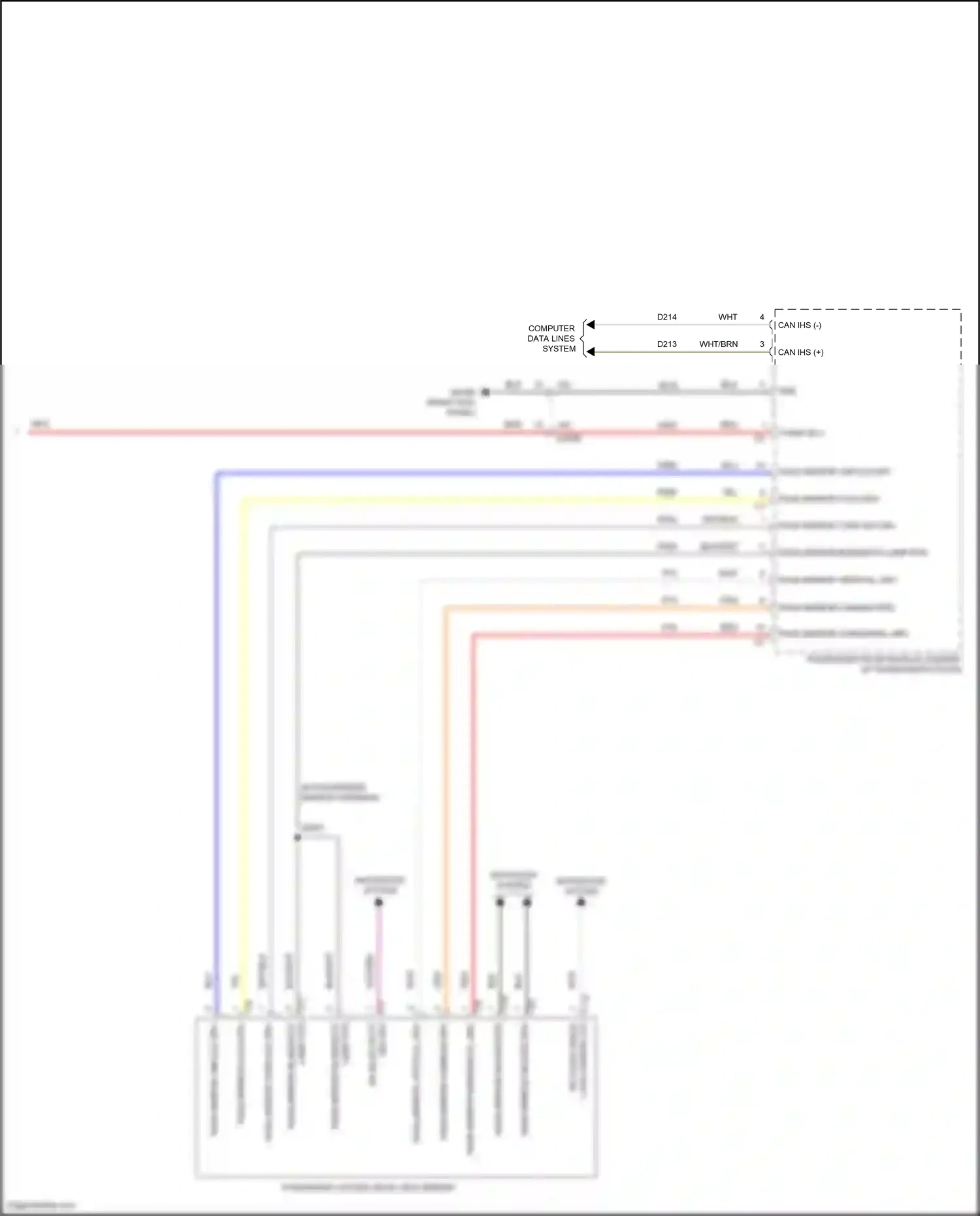 Chrysler Pacifica RU facelift (2020-2024) rh coax cable a wiring diagram  (2 of 2)