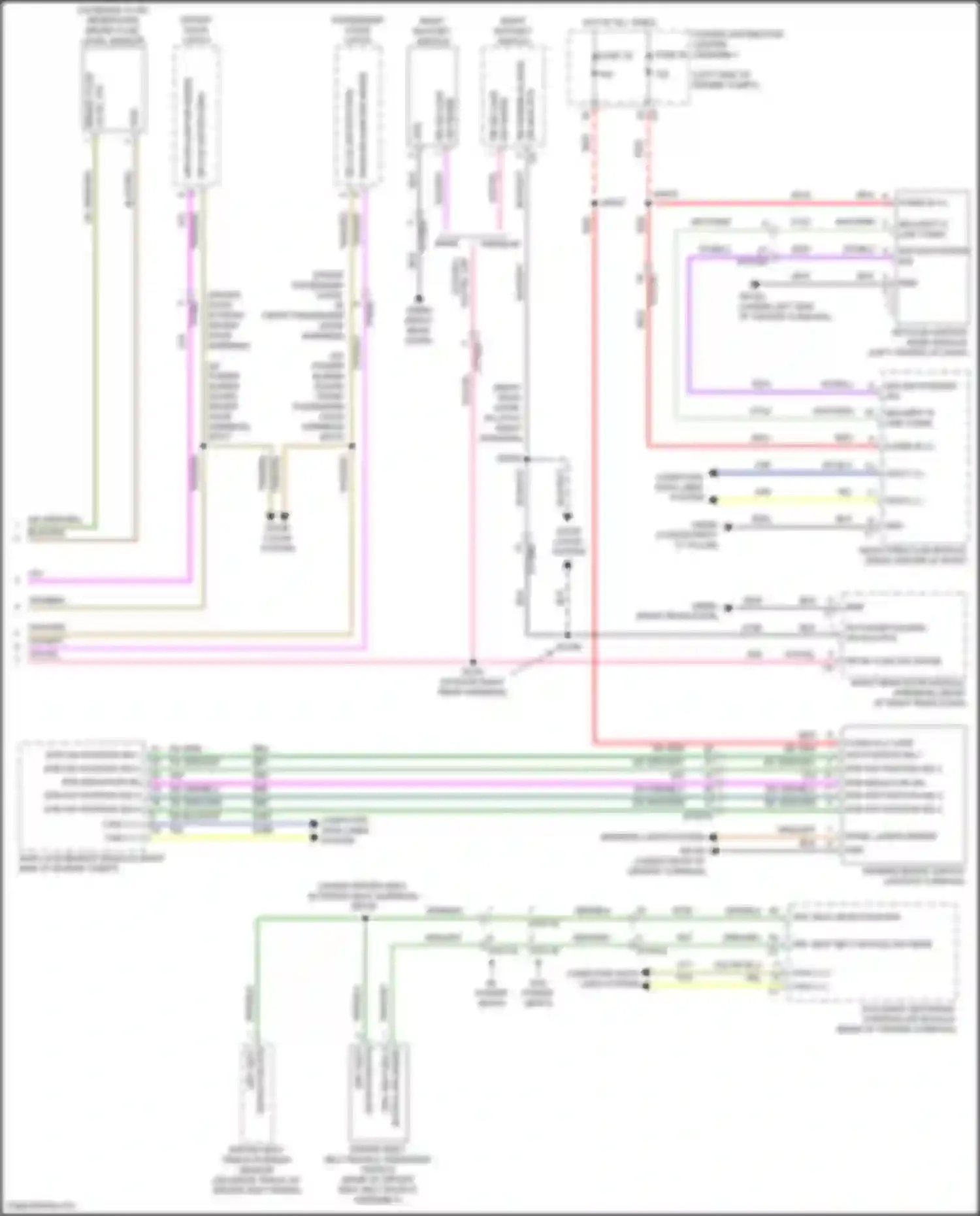 Wiring diagram rh power sliding dr mux rtn for Chrysler Pacifica RU facelift (2020-2024) (3 of 3)
