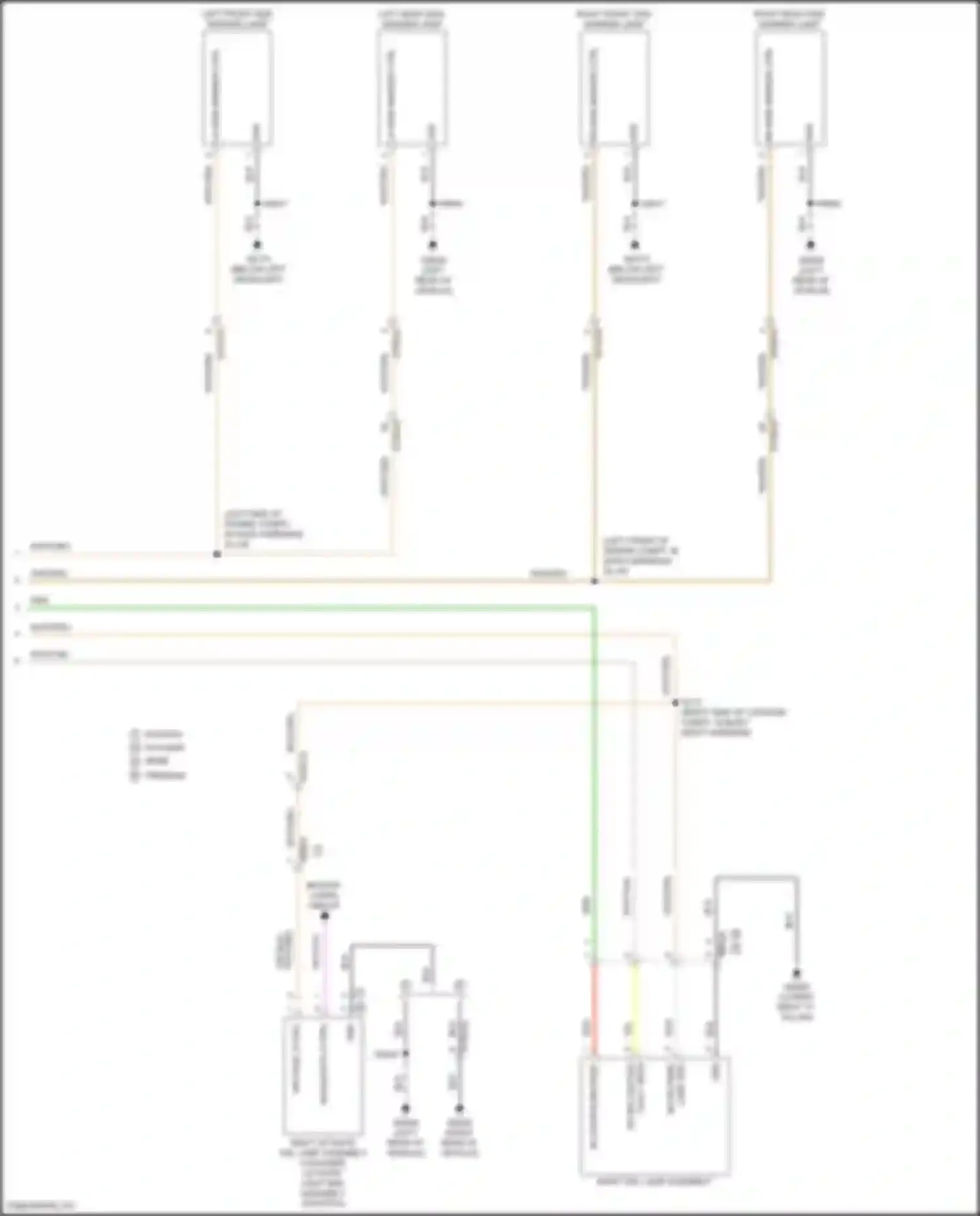 Wiring diagram right front side marker lamp for Chrysler Pacifica RU facelift (2020-2024) (2 of 3)