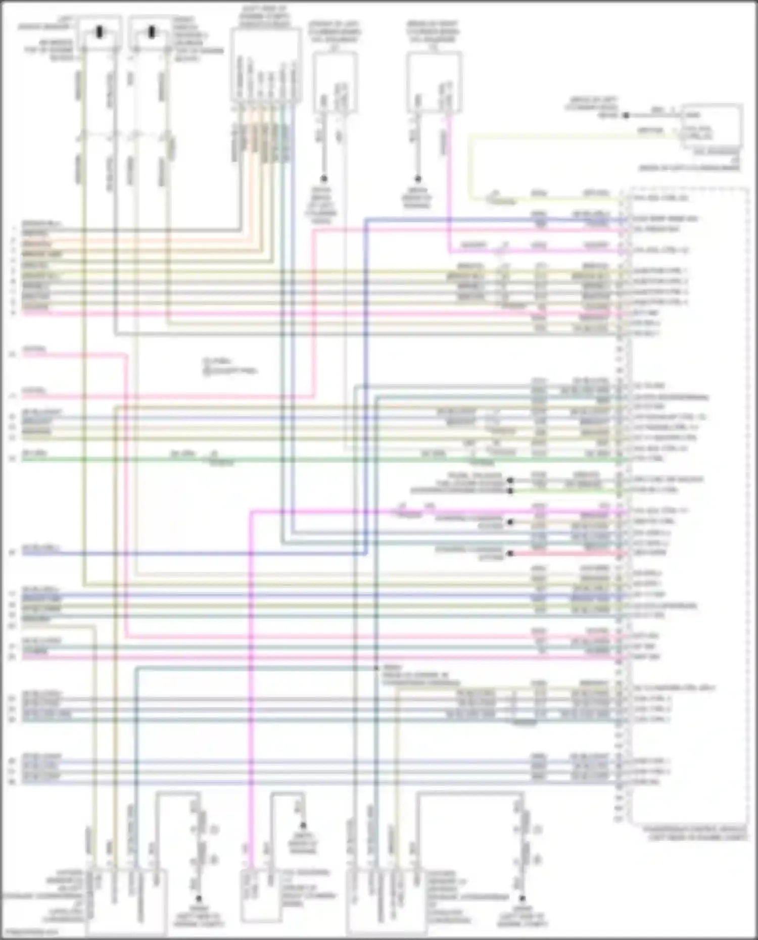 Wiring diagram right knock sensor 2 for Chrysler Pacifica RU facelift (2020-2024) (1 of 2)