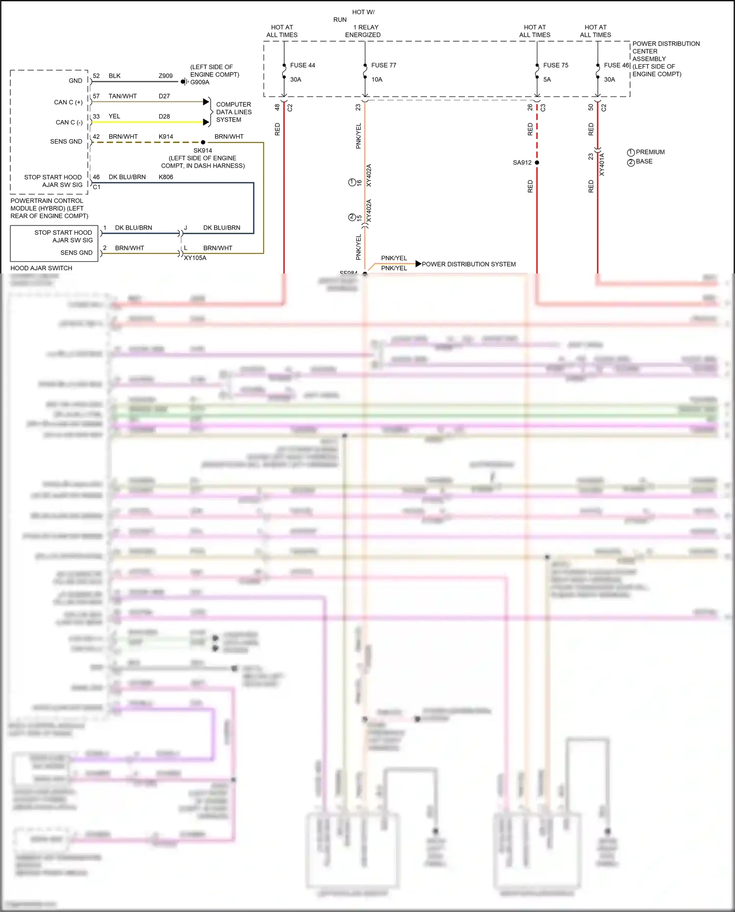 Chrysler Pacifica RU facelift (2020-2024) vio/grn wiring diagram  (7 of 18)