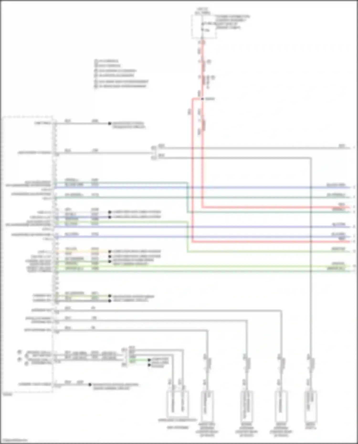 Wiring diagram w/o mopar accessory for Chrysler Pacifica RU facelift (2020-2024) (2 of 4)