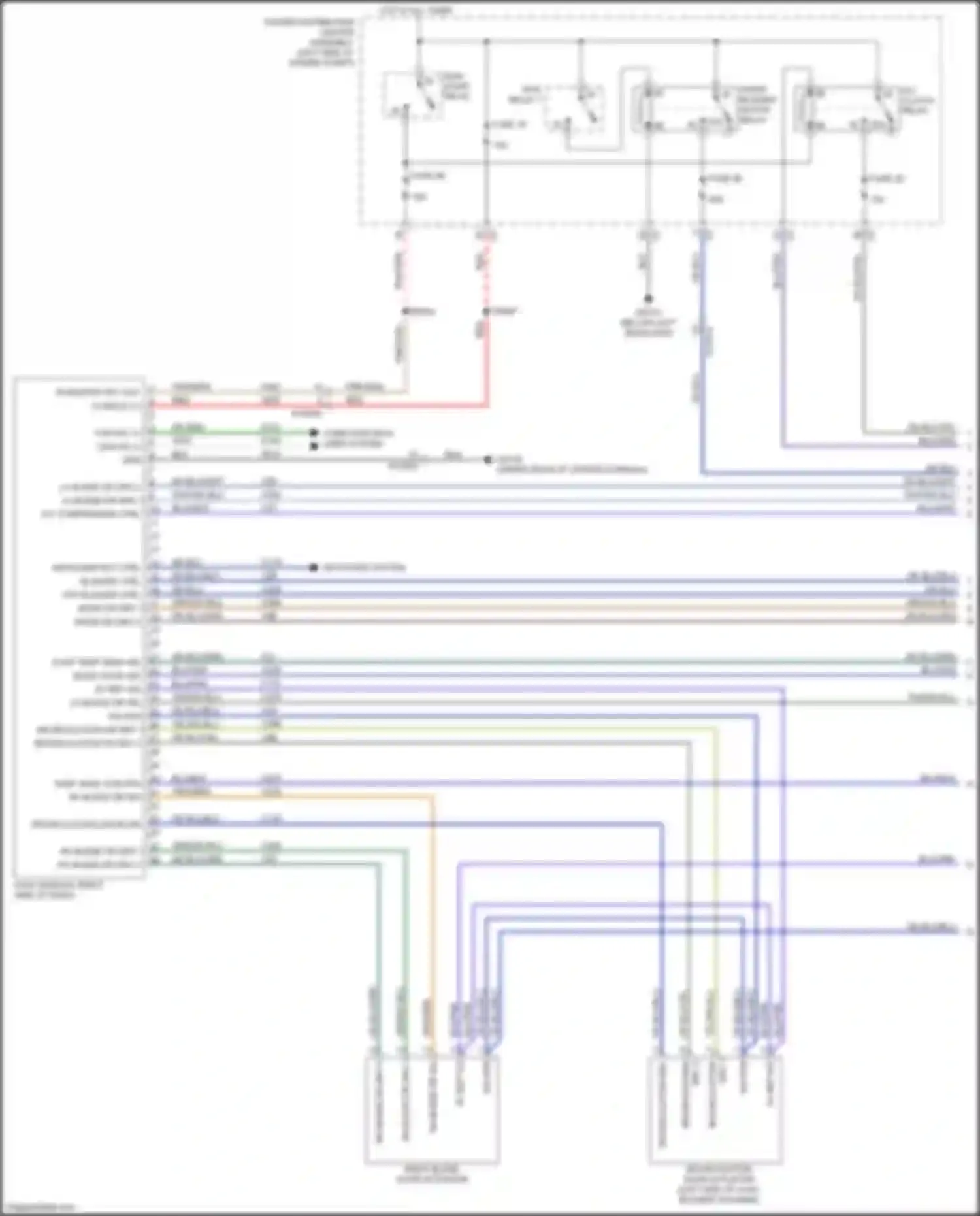 Pacifica Chrysler RU (2016-2020): Manual a/c circuit (1 of 3)