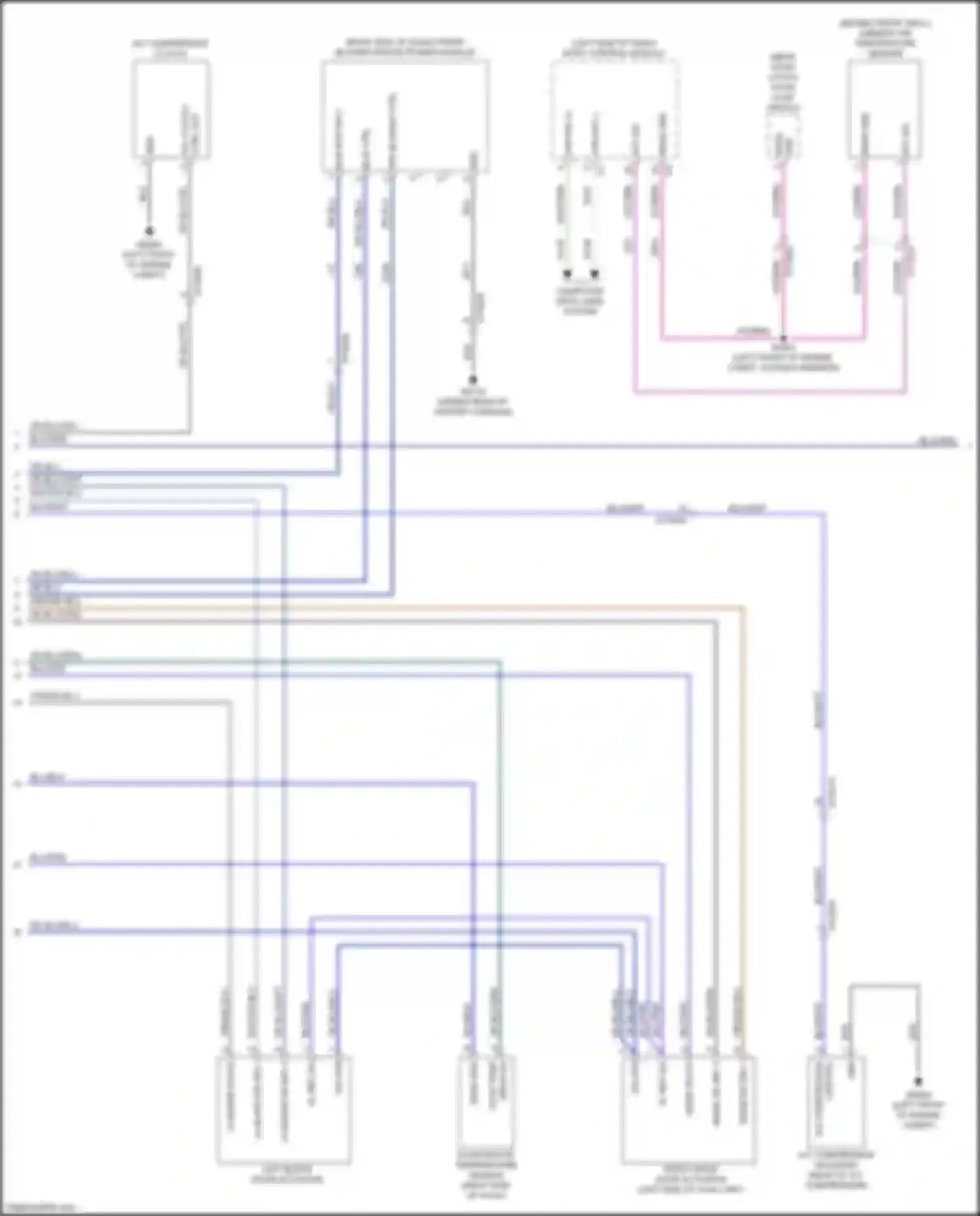 Pacifica Chrysler RU (2016-2020): Manual a/c circuit (2 of 3)