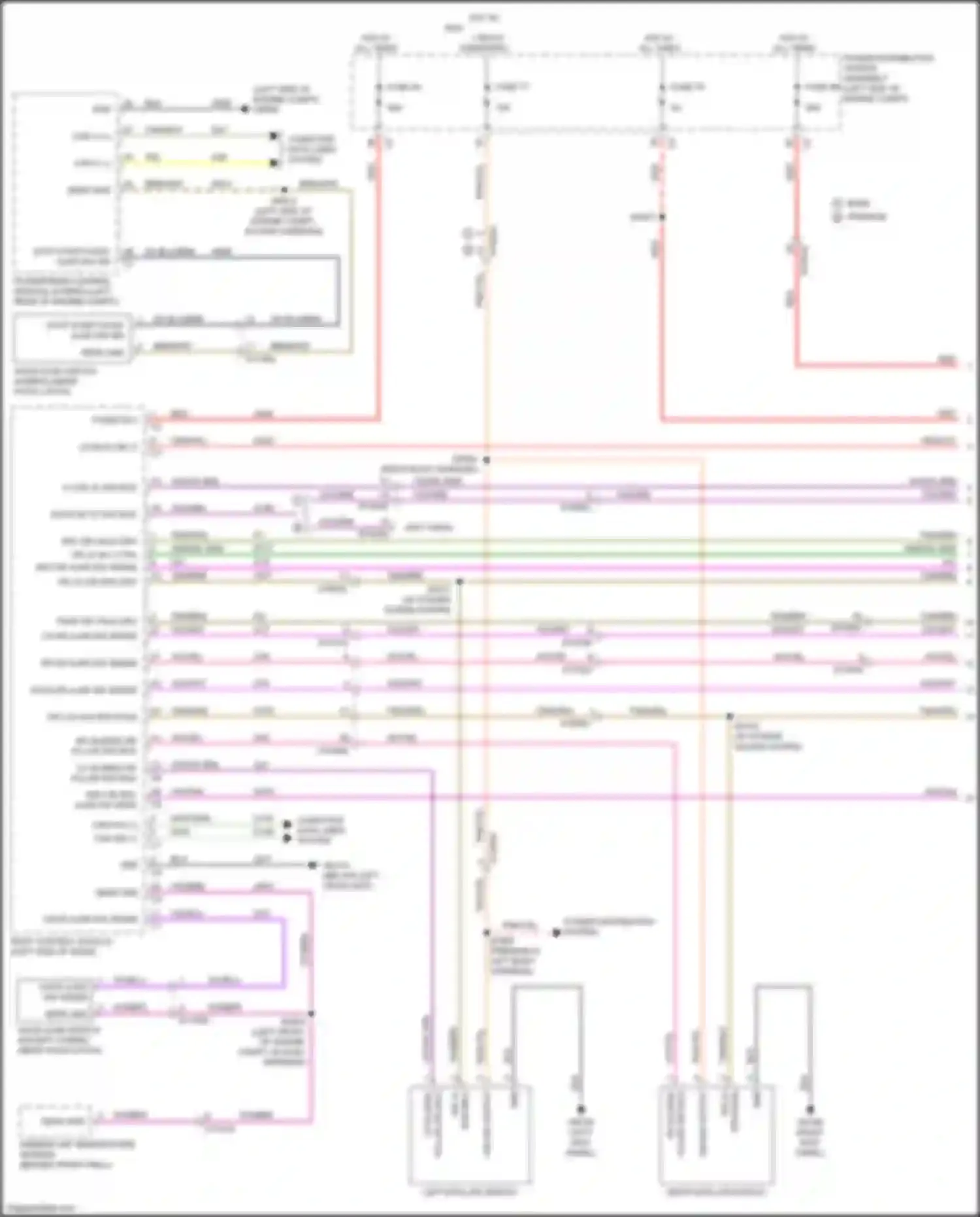 Pacifica Chrysler RU (2016-2020): Forced entry circuit (1 of 3)