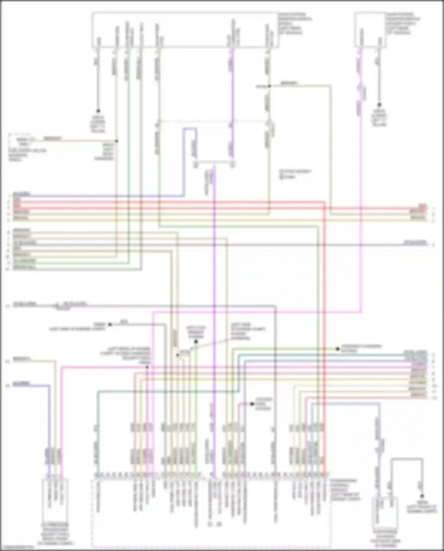 Pacifica Chrysler RU (2016-2020): Wiring diagram engine performance 3.6l hybrid, engine controls circuit (2 of 7)