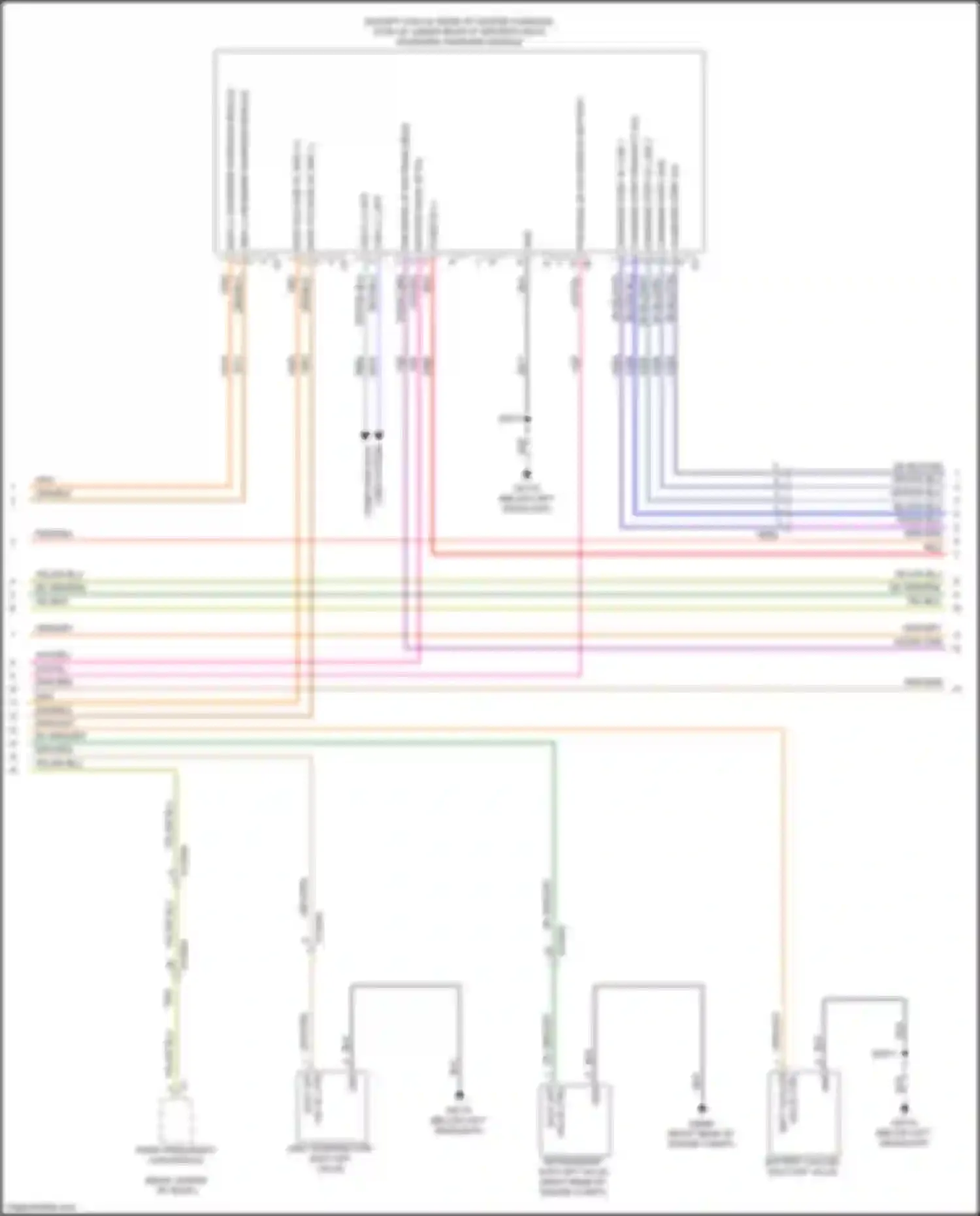 Pacifica Chrysler RU (2016-2020): Wiring diagram engine performance 3.6l hybrid, hybrid system circuit (5 of 7)