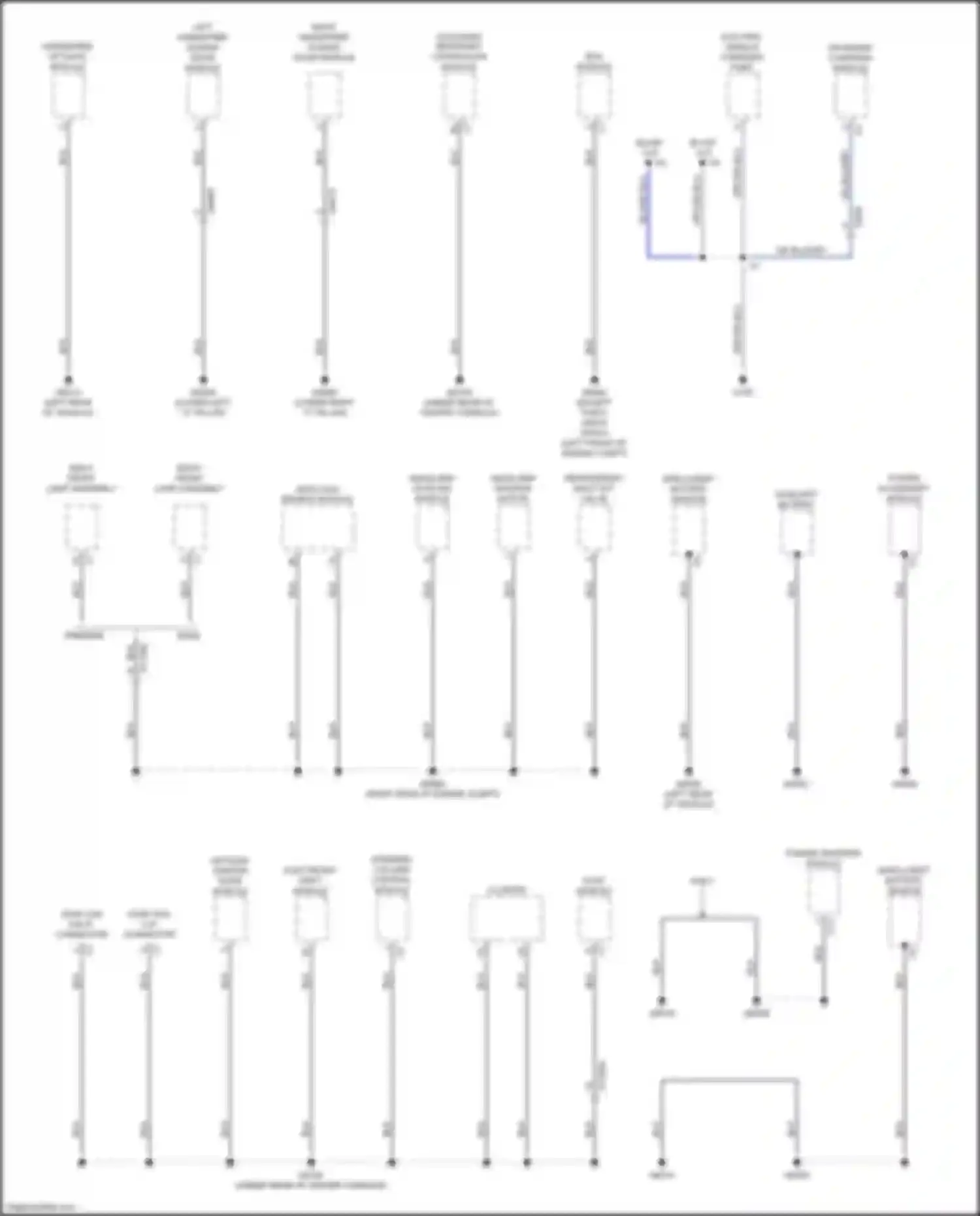 Pacifica Chrysler RU (2016-2020): Ground distribution circuit (6 of 7)