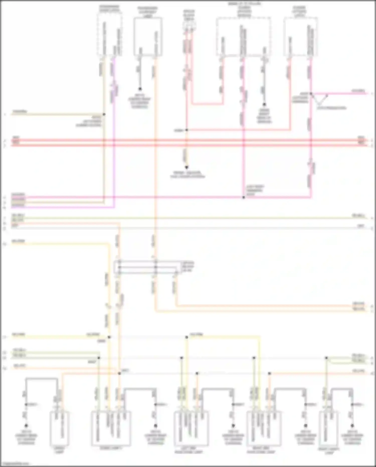 Pacifica Chrysler RU (2016-2020): Courtesy lamps circuit (3 of 4)