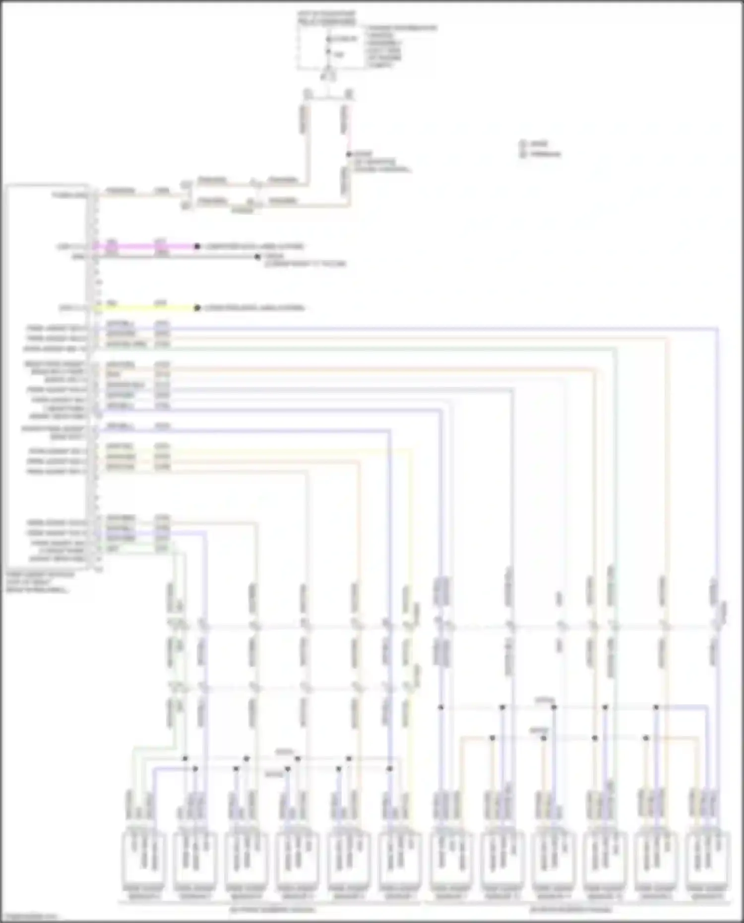 Pacifica Chrysler RU (2016-2020): Parking assistant circuit