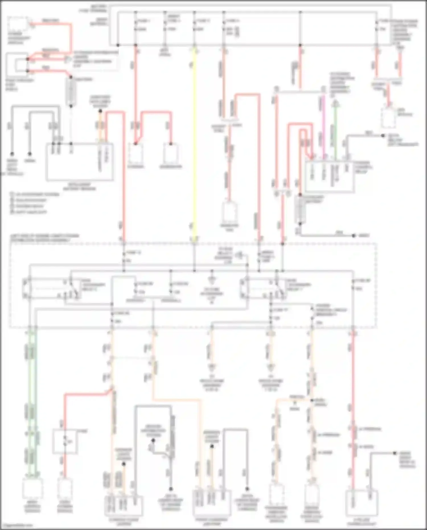 Pacifica Chrysler RU (2016-2020): Power distribution circuit (1 of 9)