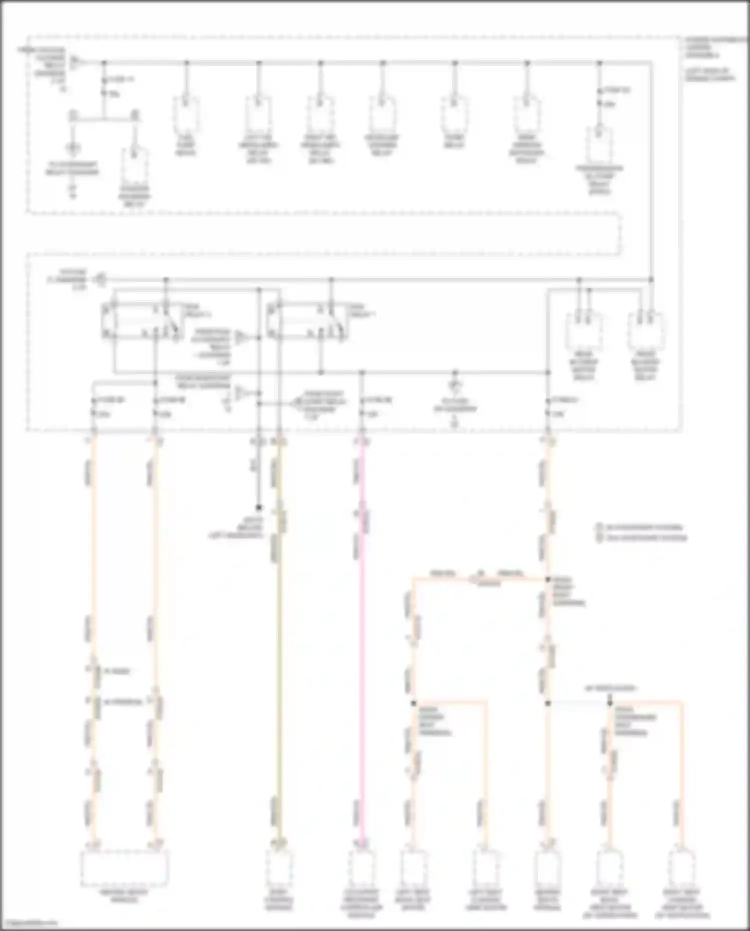 Pacifica Chrysler RU (2016-2020): Power distribution circuit (3 of 9)