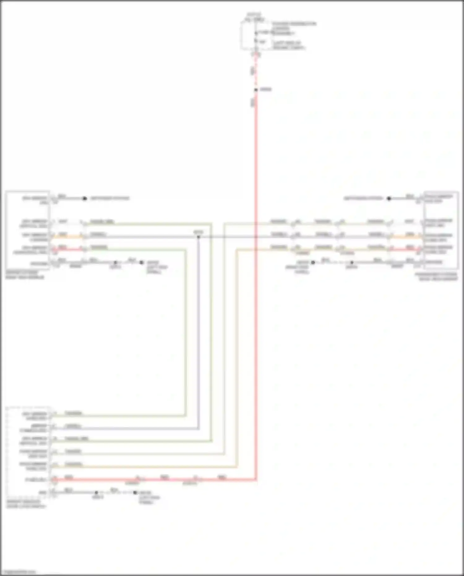 Pacifica Chrysler RU (2016-2020): Power mirrors circuit, base