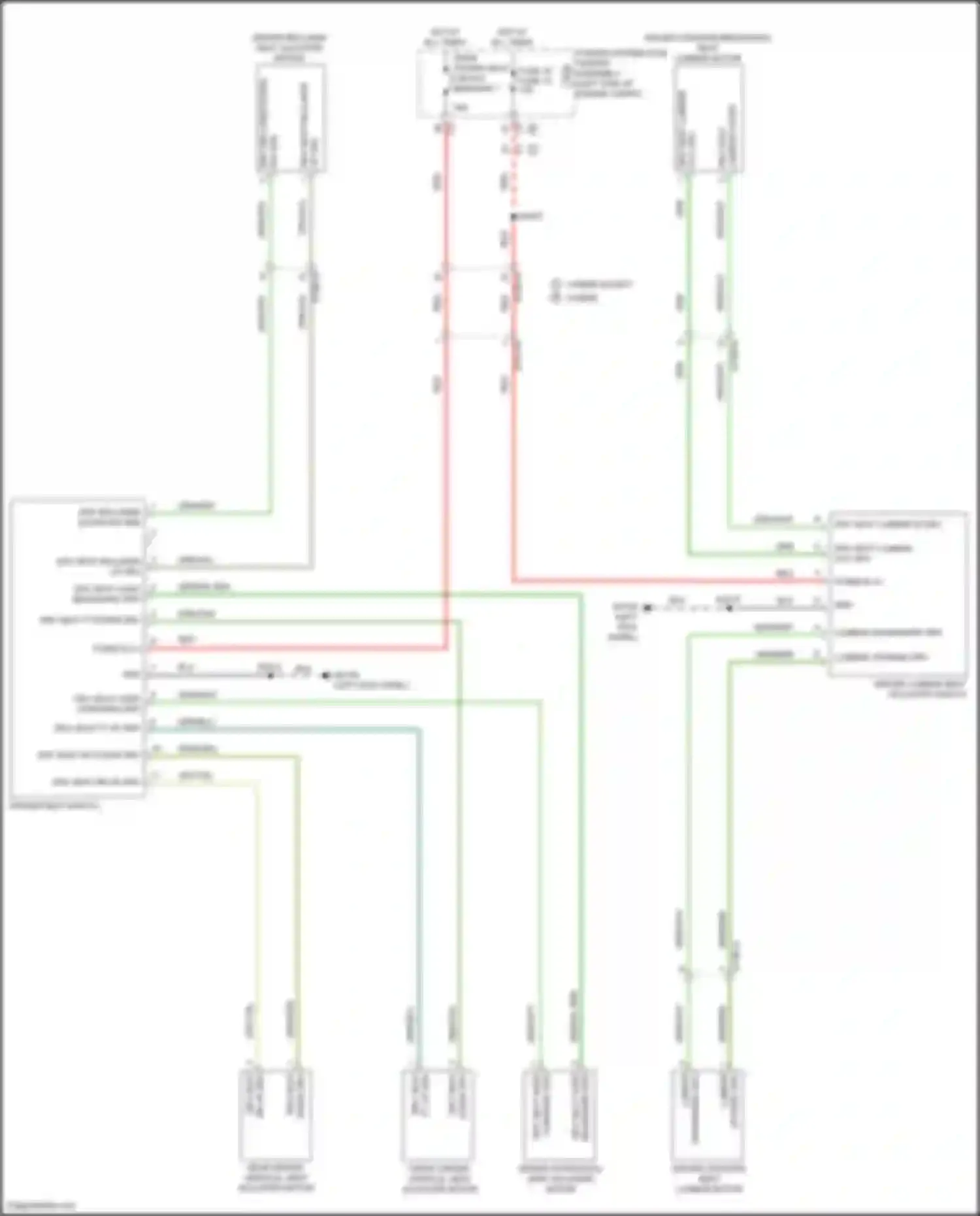 Pacifica Chrysler RU (2016-2020): Driver power seat circuit