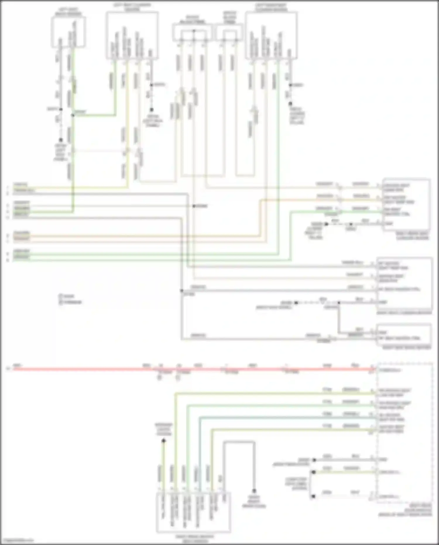 Pacifica Chrysler RU (2016-2020): Heated seats circuit, w/o ventilation (2 of 2)