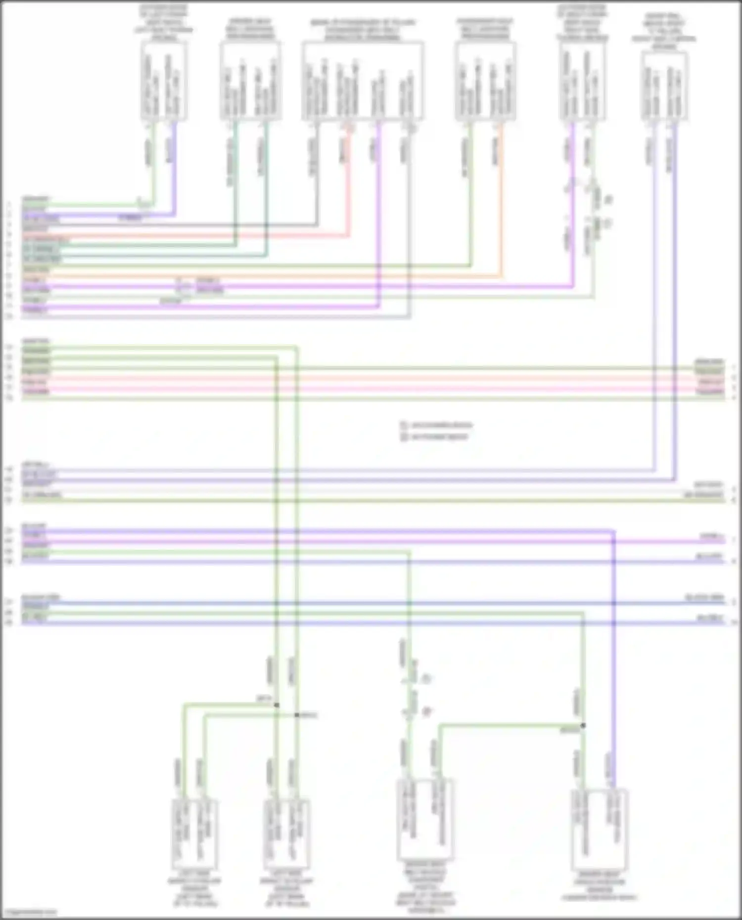 Pacifica Chrysler RU (2016-2020): Supplemental restraints circuit (2 of 4)