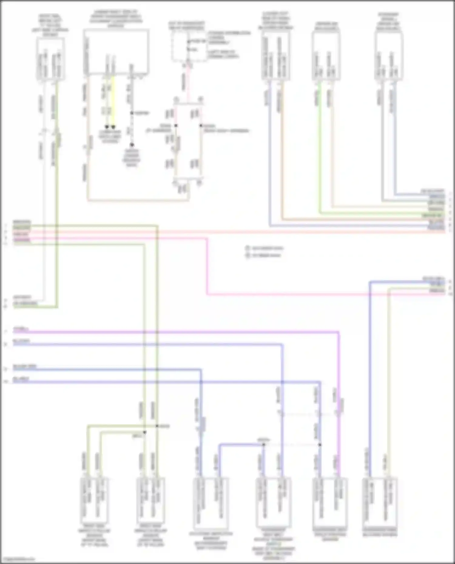 Pacifica Chrysler RU (2016-2020): Supplemental restraints circuit (3 of 4)