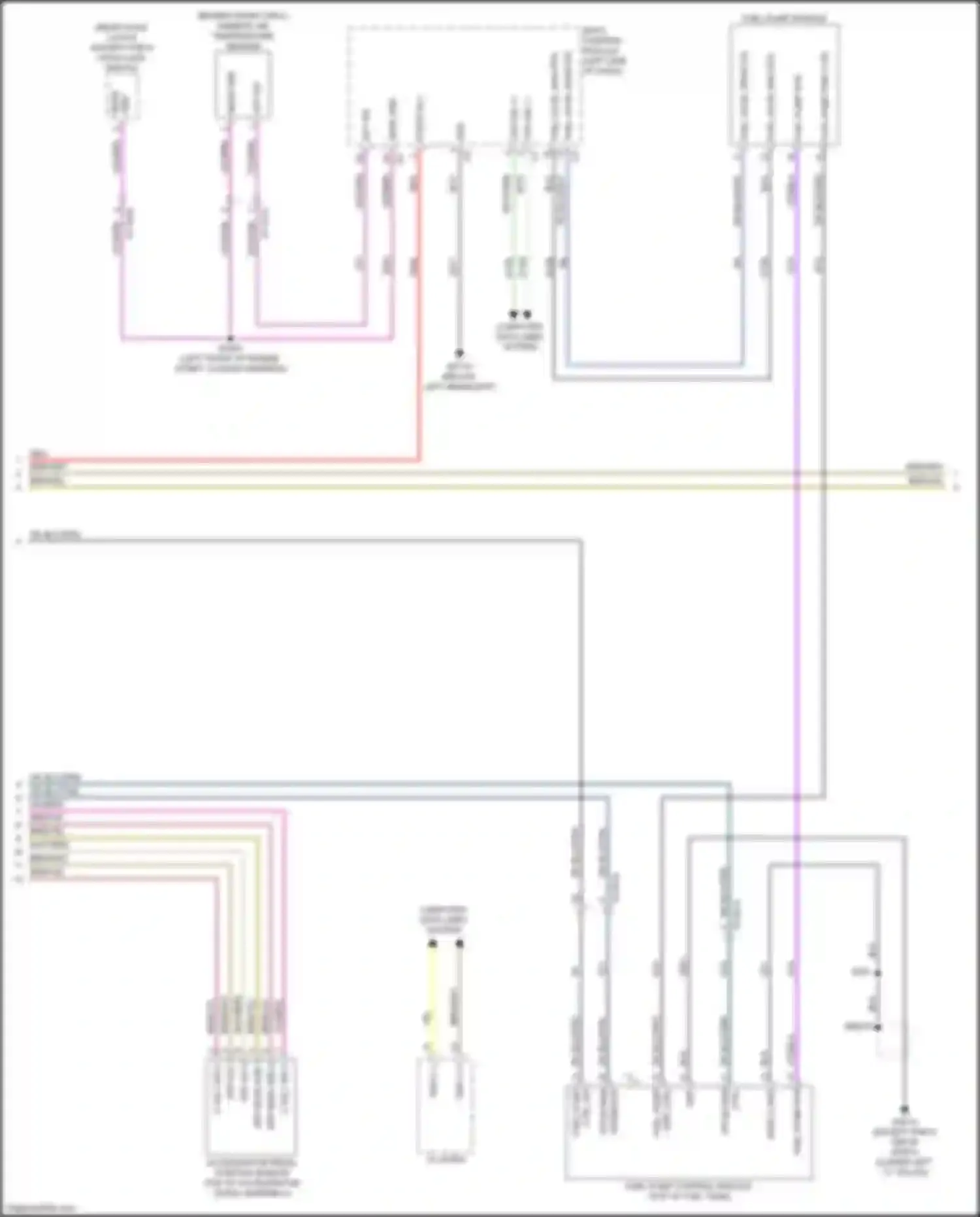 Wiring diagram accelerator pedal position sensor for Chrysler Pacifica RU (2016-2020) (2 of 3)