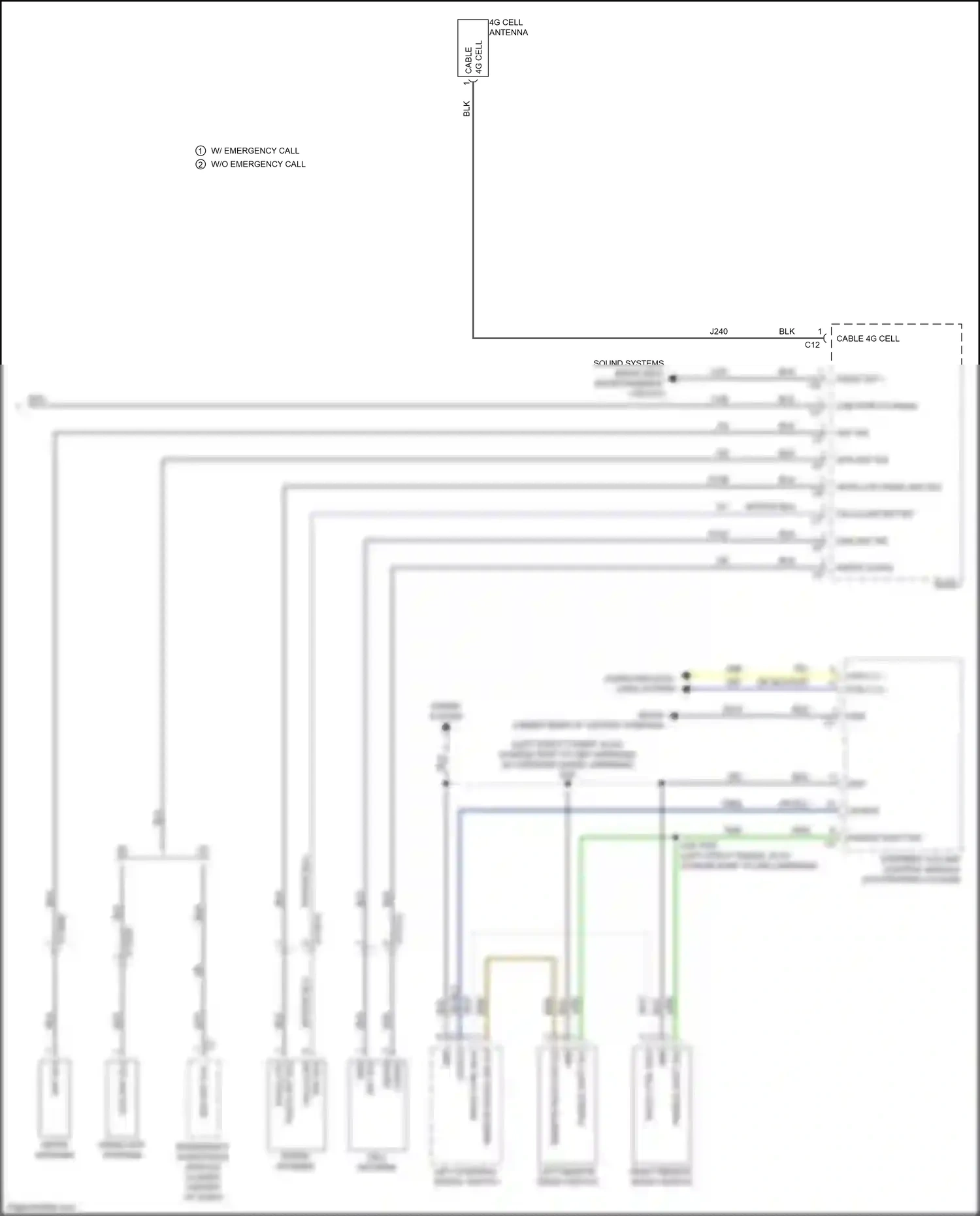 Chrysler Pacifica RU (2016-2020) am/fm antenna wiring diagram  (1 of 4)