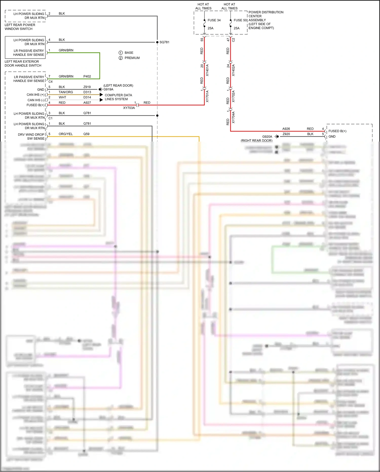 Chrysler Pacifica RU (2016-2020) base premium wiring diagram  (4 of 13)