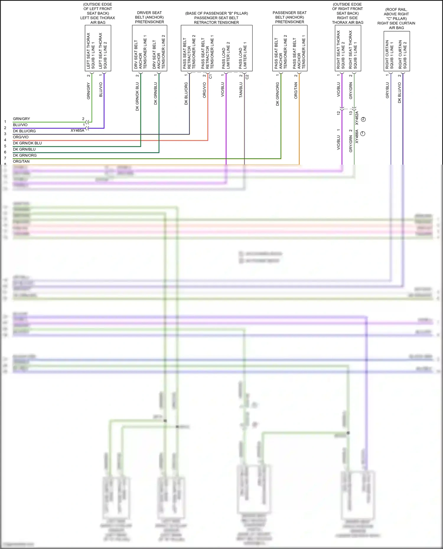 Chrysler Pacifica RU (2016-2020) blu/vio wiring diagram  (3 of 4)
