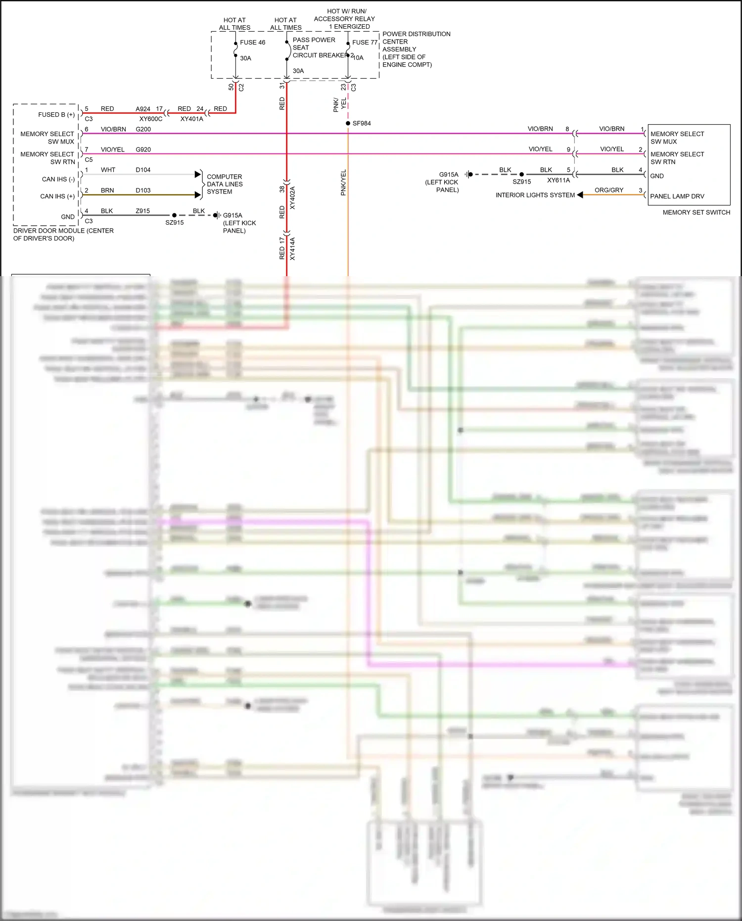 Chrysler Pacifica RU (2016-2020) brn/yel wiring diagram  (3 of 18)