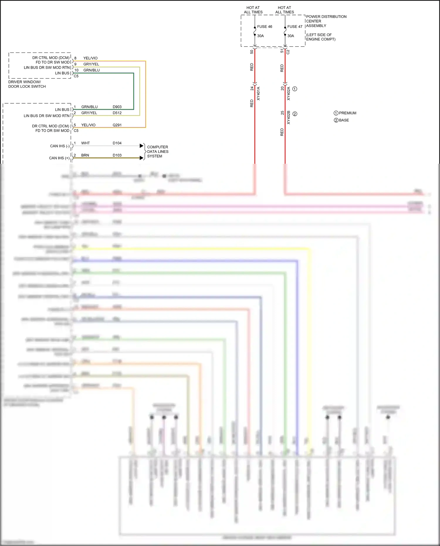 Chrysler Pacifica RU (2016-2020) dk blu wiring diagram  (7 of 41)