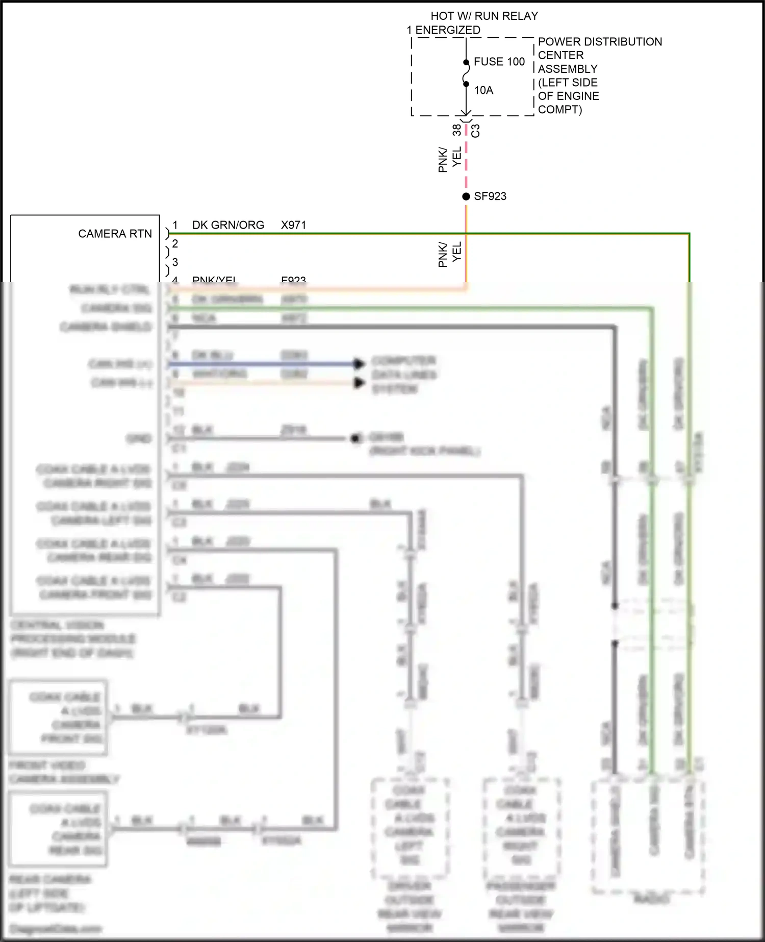 Chrysler Pacifica RU (2016-2020) dk blu wiring diagram  (21 of 41)