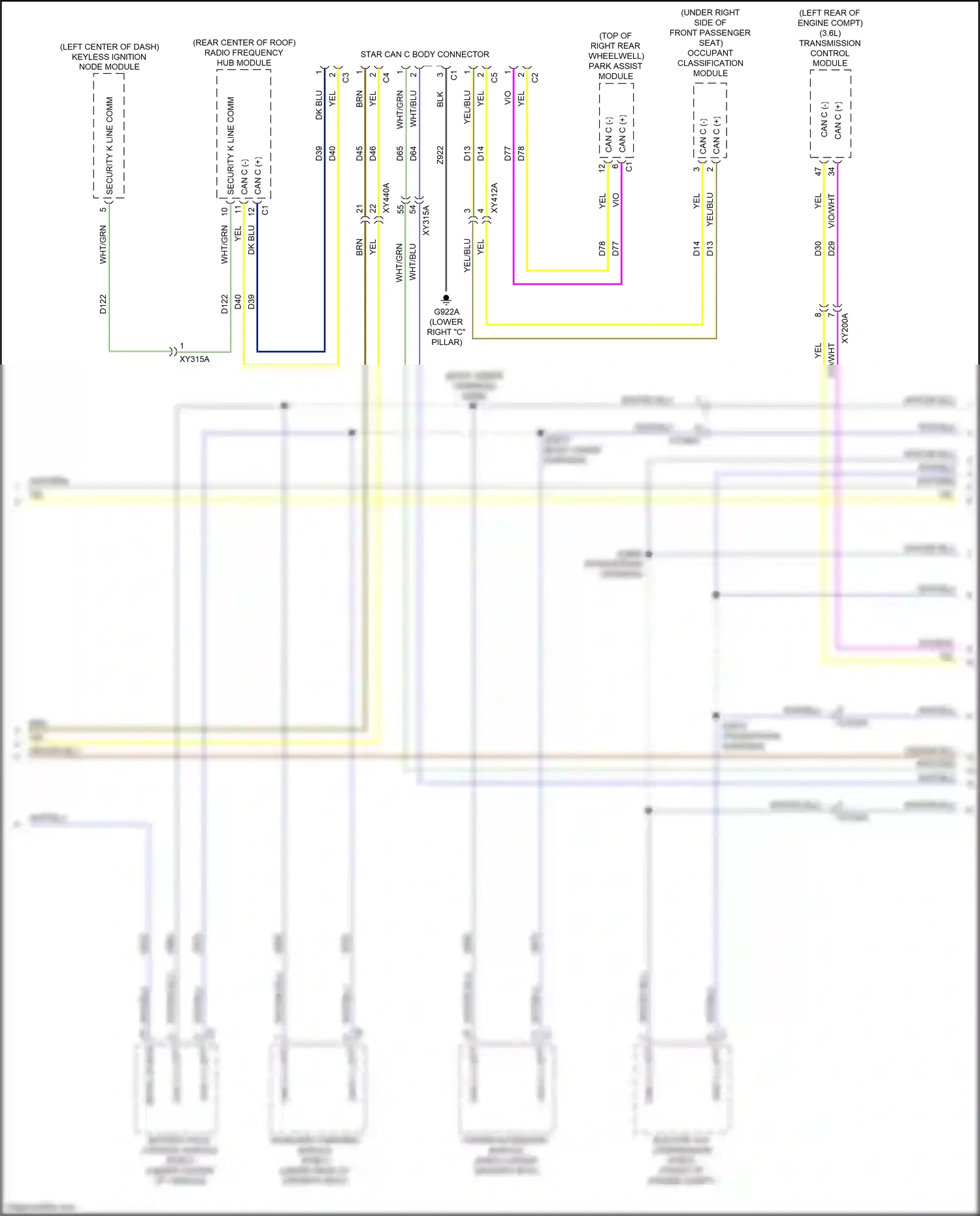 Chrysler Pacifica RU (2016-2020) dk blu wiring diagram  (4 of 41)
