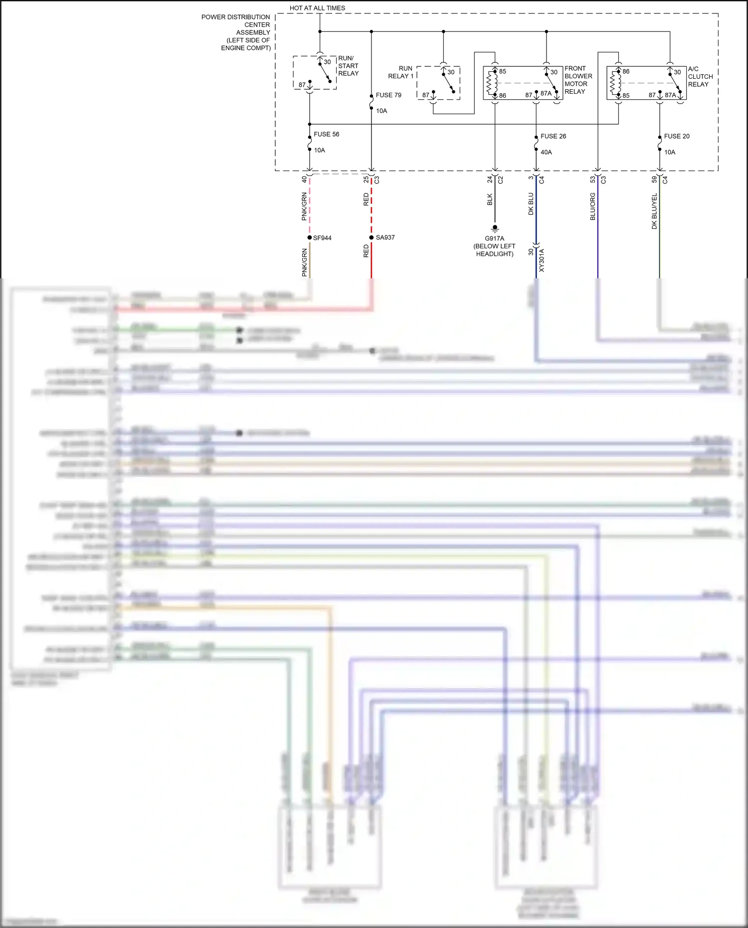 Chrysler Pacifica RU (2016-2020) dk blu/blu wiring diagram  (2 of 11)