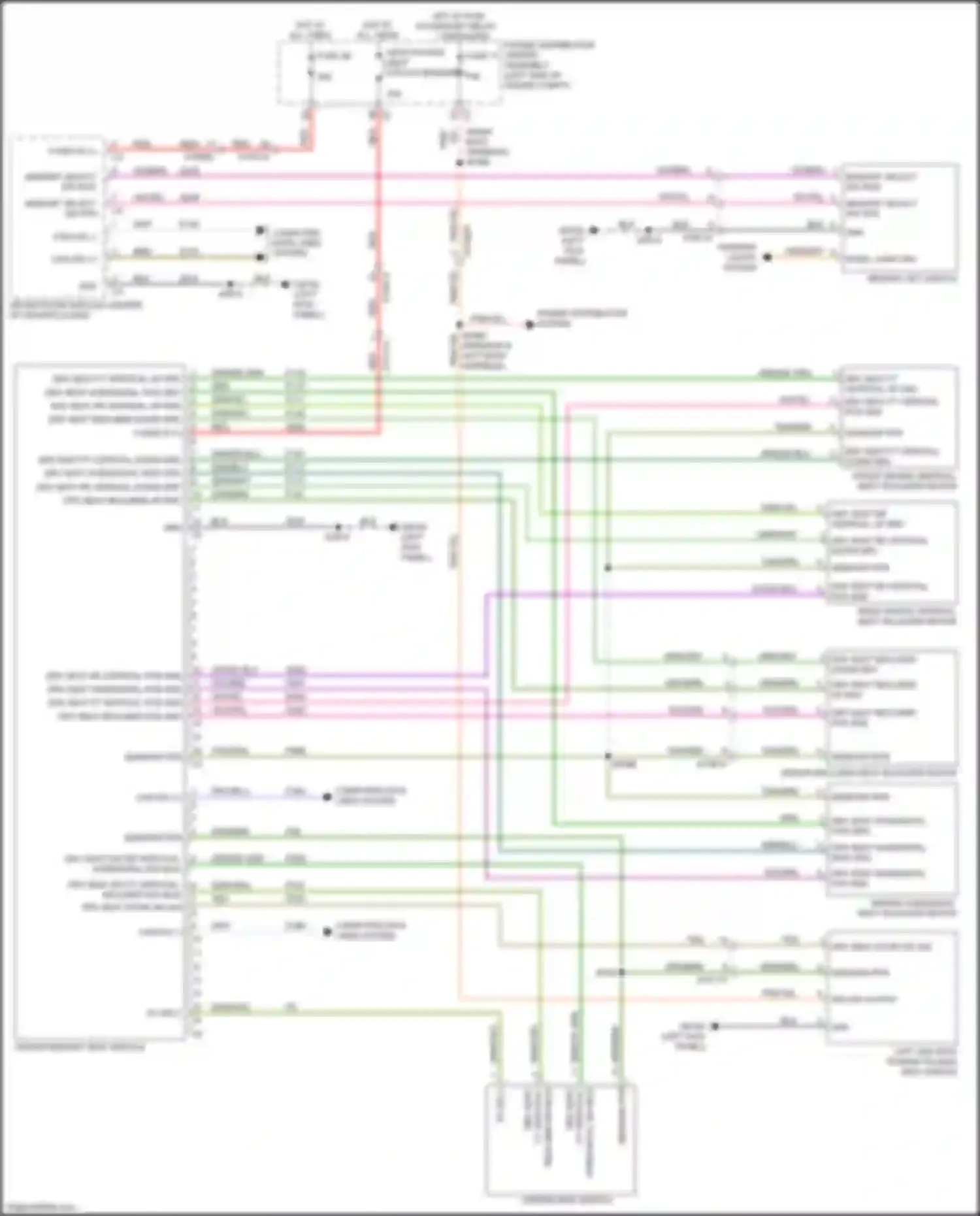 Wiring diagram drv seat ft vertical up drv for Chrysler Pacifica RU (2016-2020) (1 of 1)