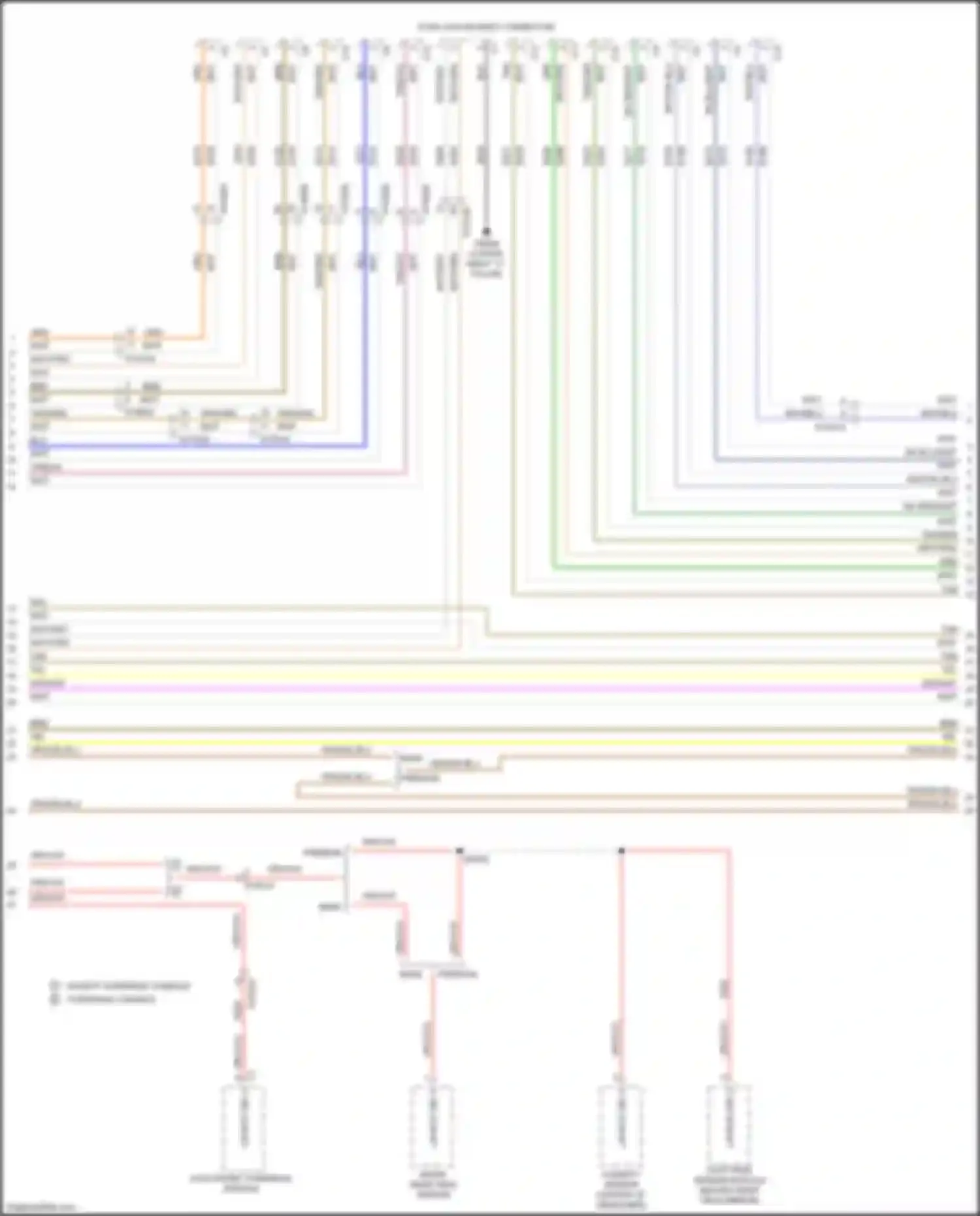 Wiring diagram electronic overhead module for Chrysler Pacifica RU (2016-2020) (2 of 8)
