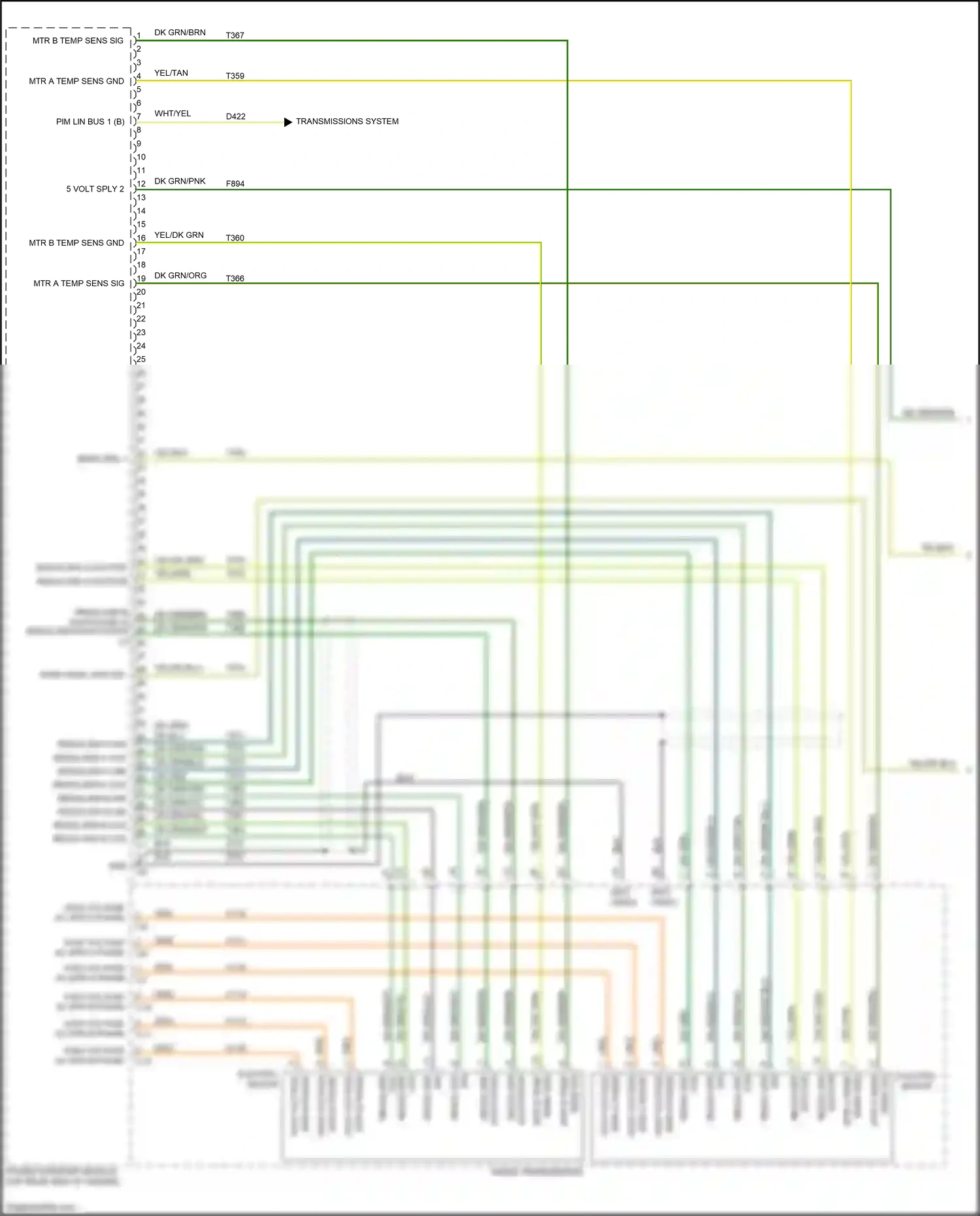 Chrysler Pacifica RU (2016-2020) excitor hi wiring diagram  (2 of 2)