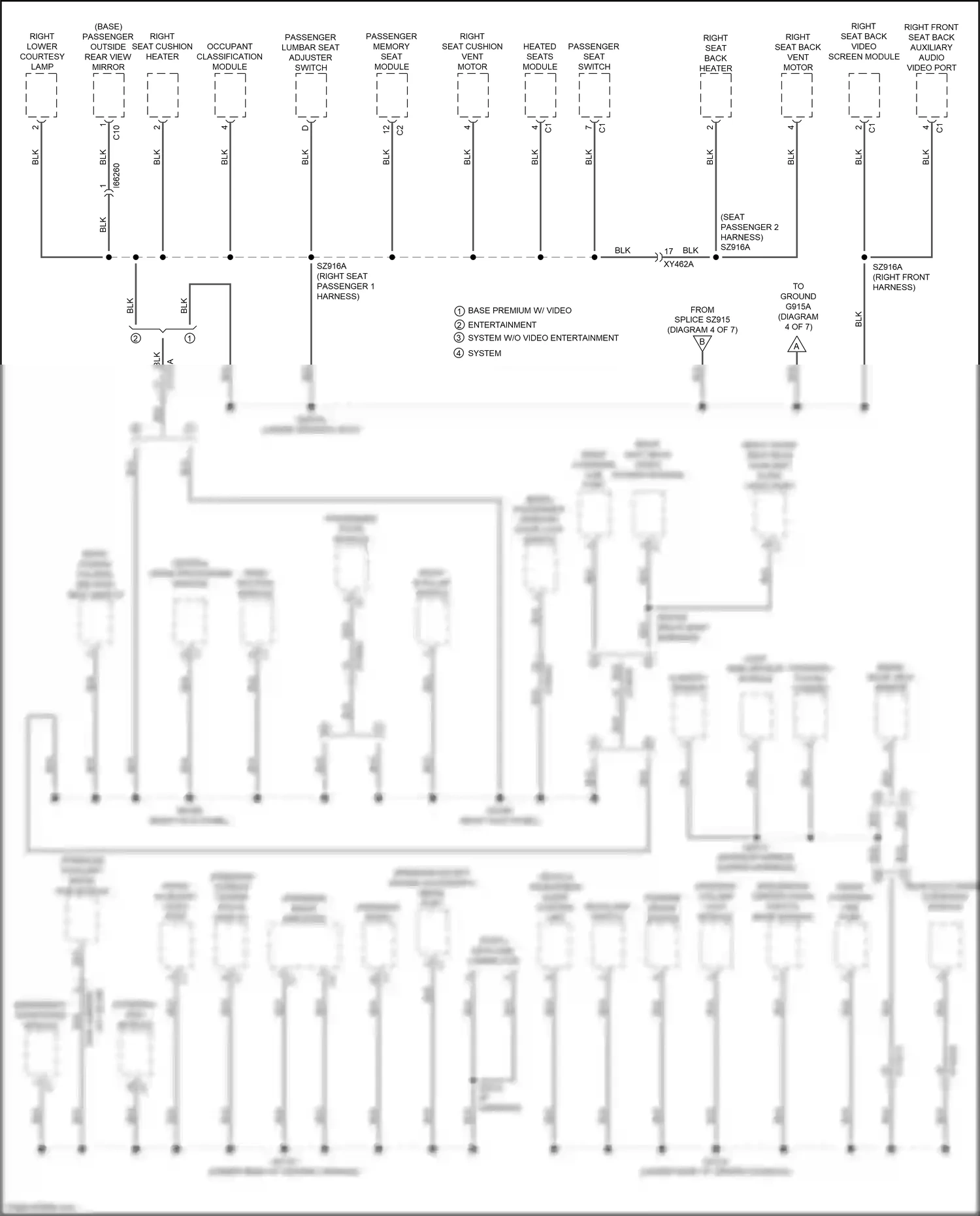 Chrysler Pacifica RU (2016-2020) external disc module wiring diagram  (1 of 2)
