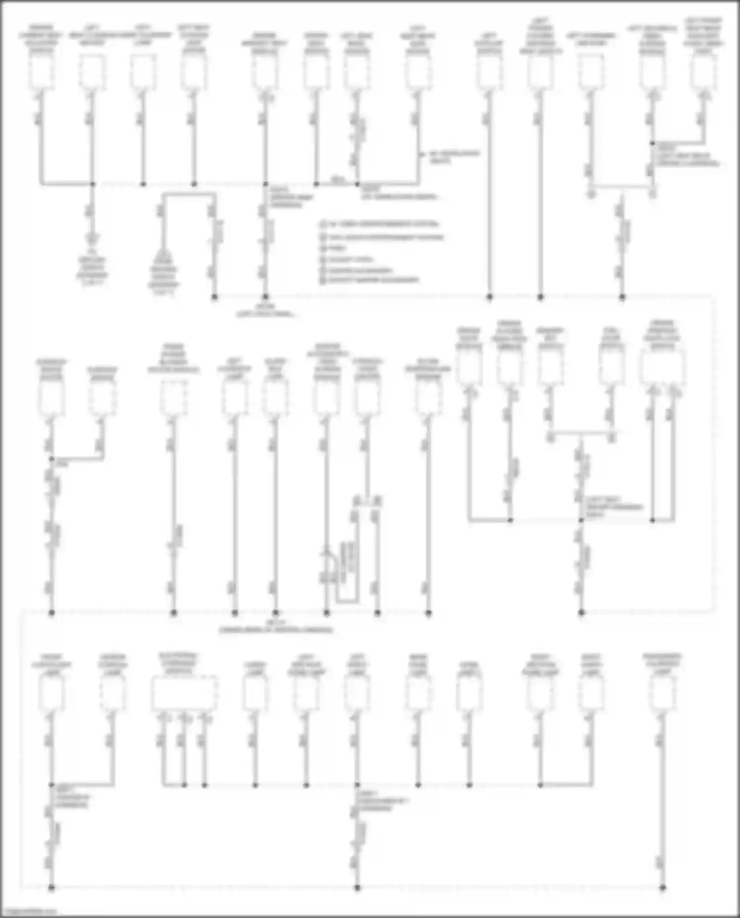 Wiring diagram front cupholder lamp for Chrysler Pacifica RU (2016-2020) (1 of 2)