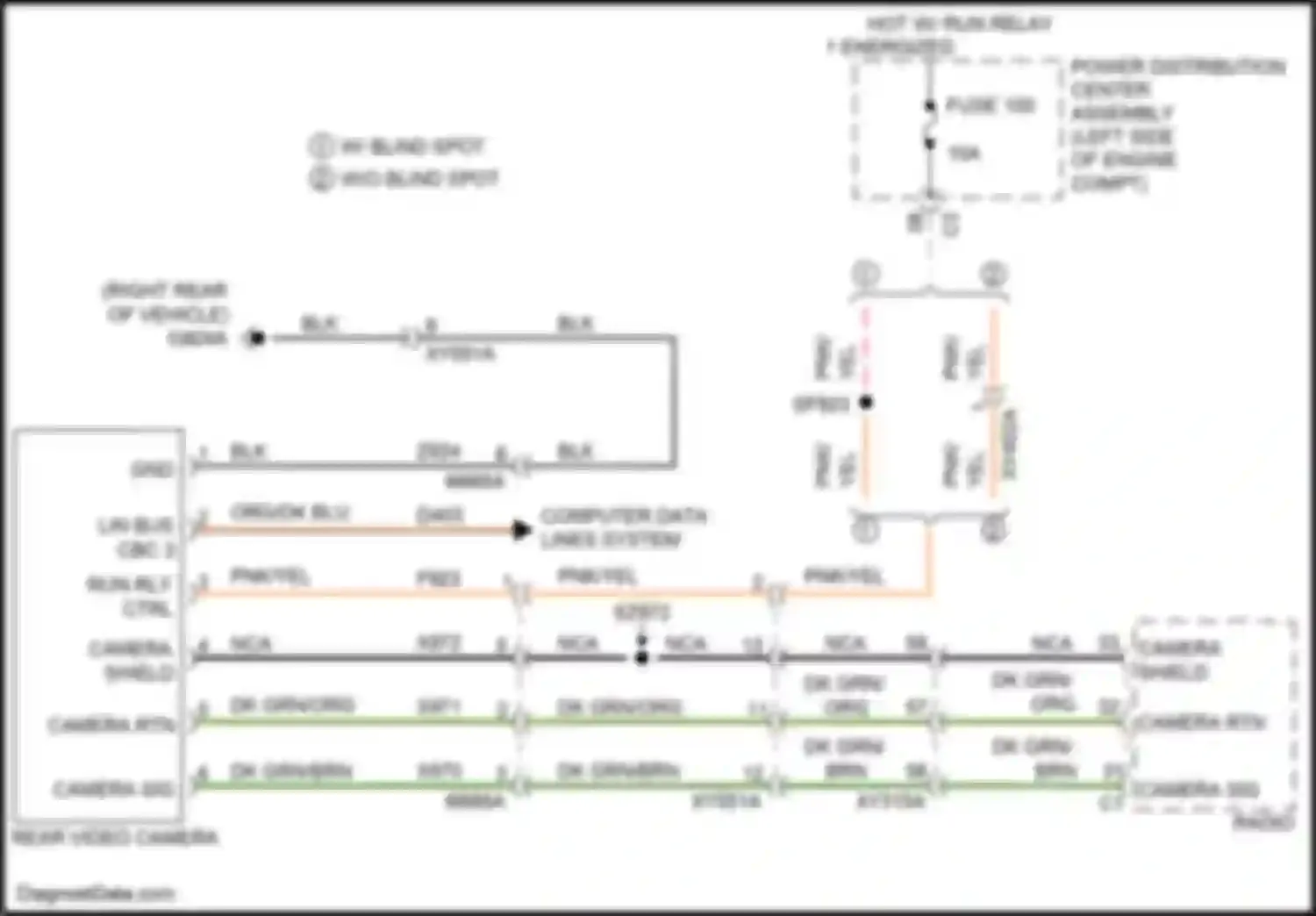 Wiring diagram fuse 100 for Chrysler Pacifica RU (2016-2020) (11 of 12)