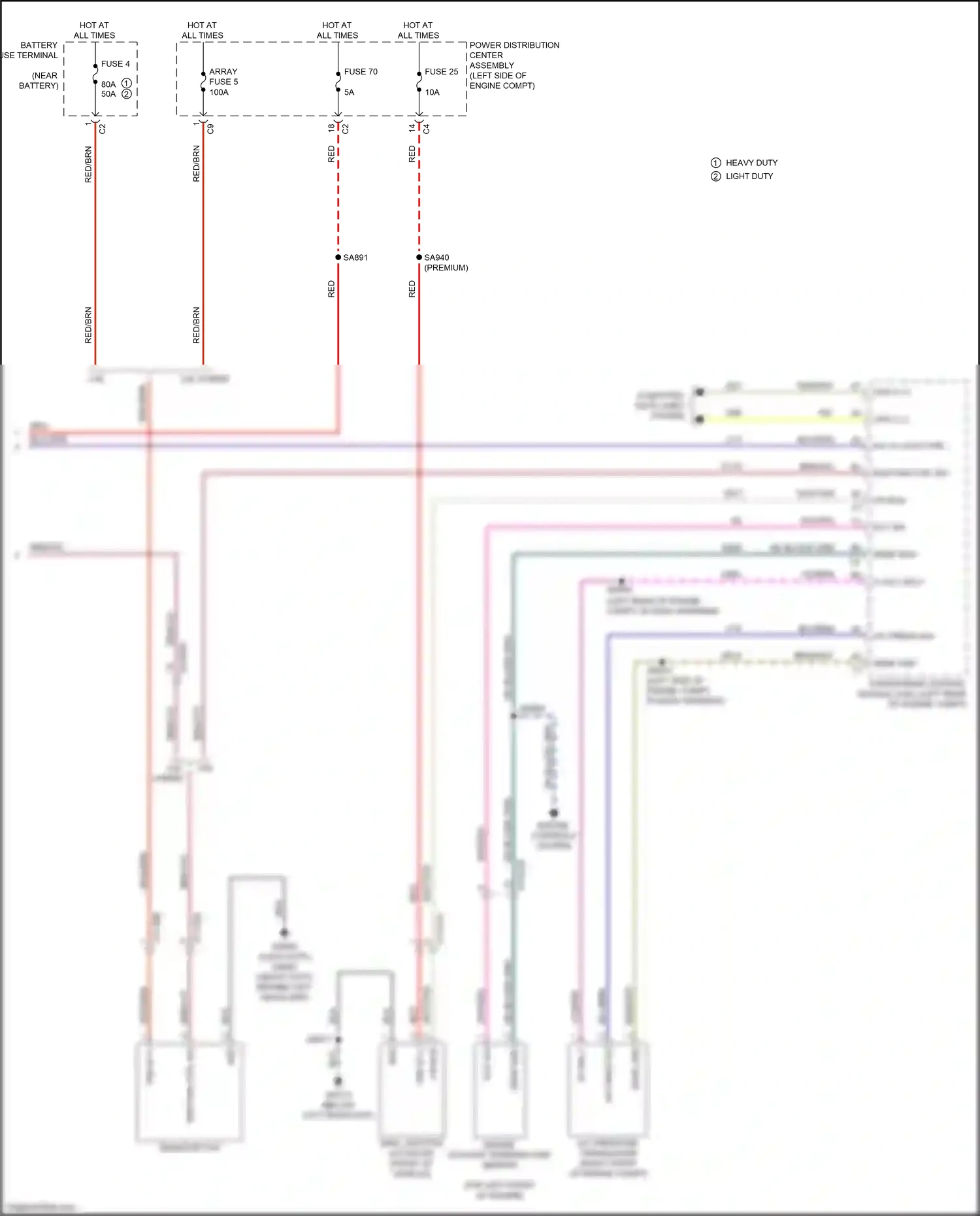 Chrysler Pacifica RU (2016-2020) heavy duty wiring diagram  (1 of 3)